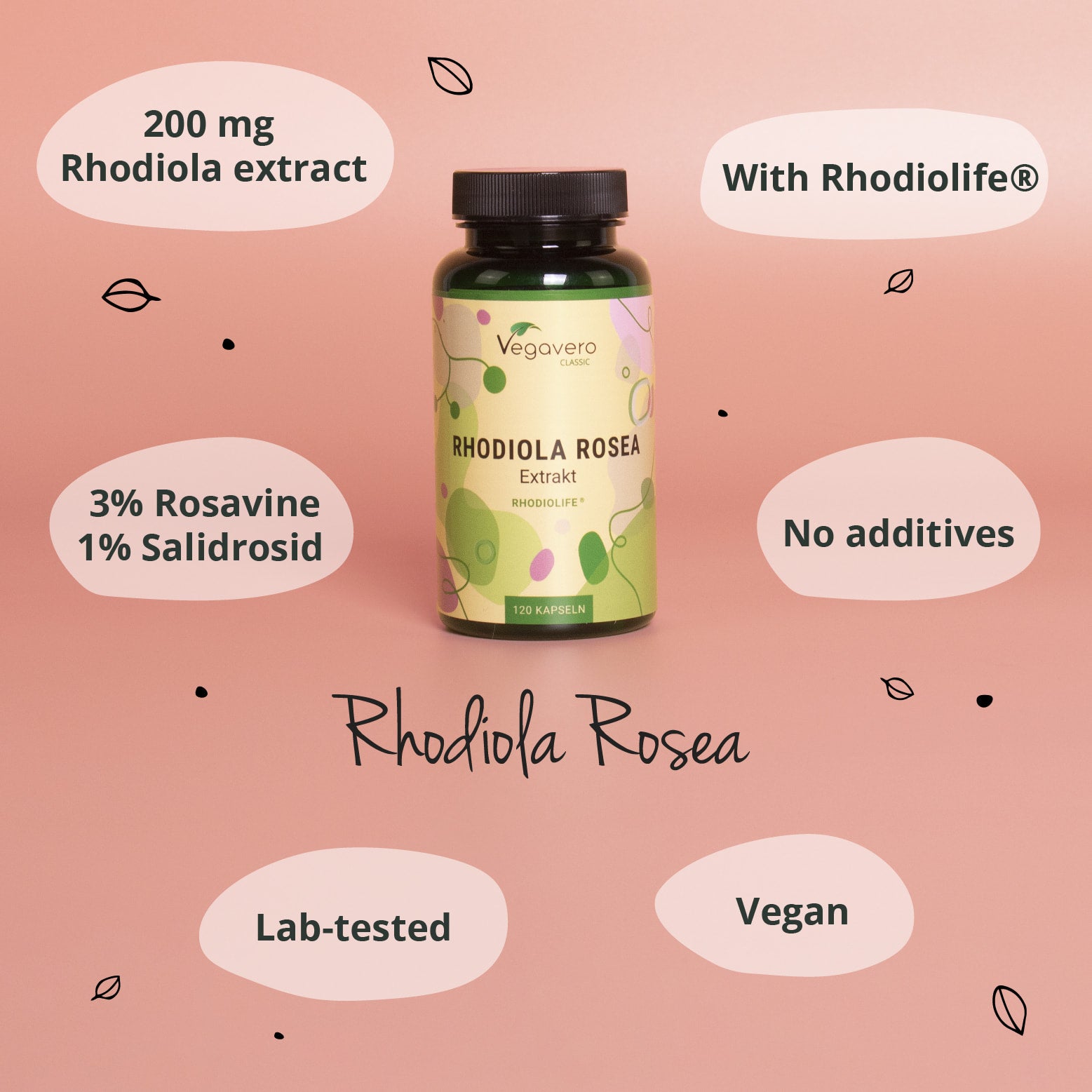 Rhodiola Rosea Extracto Cápsulas