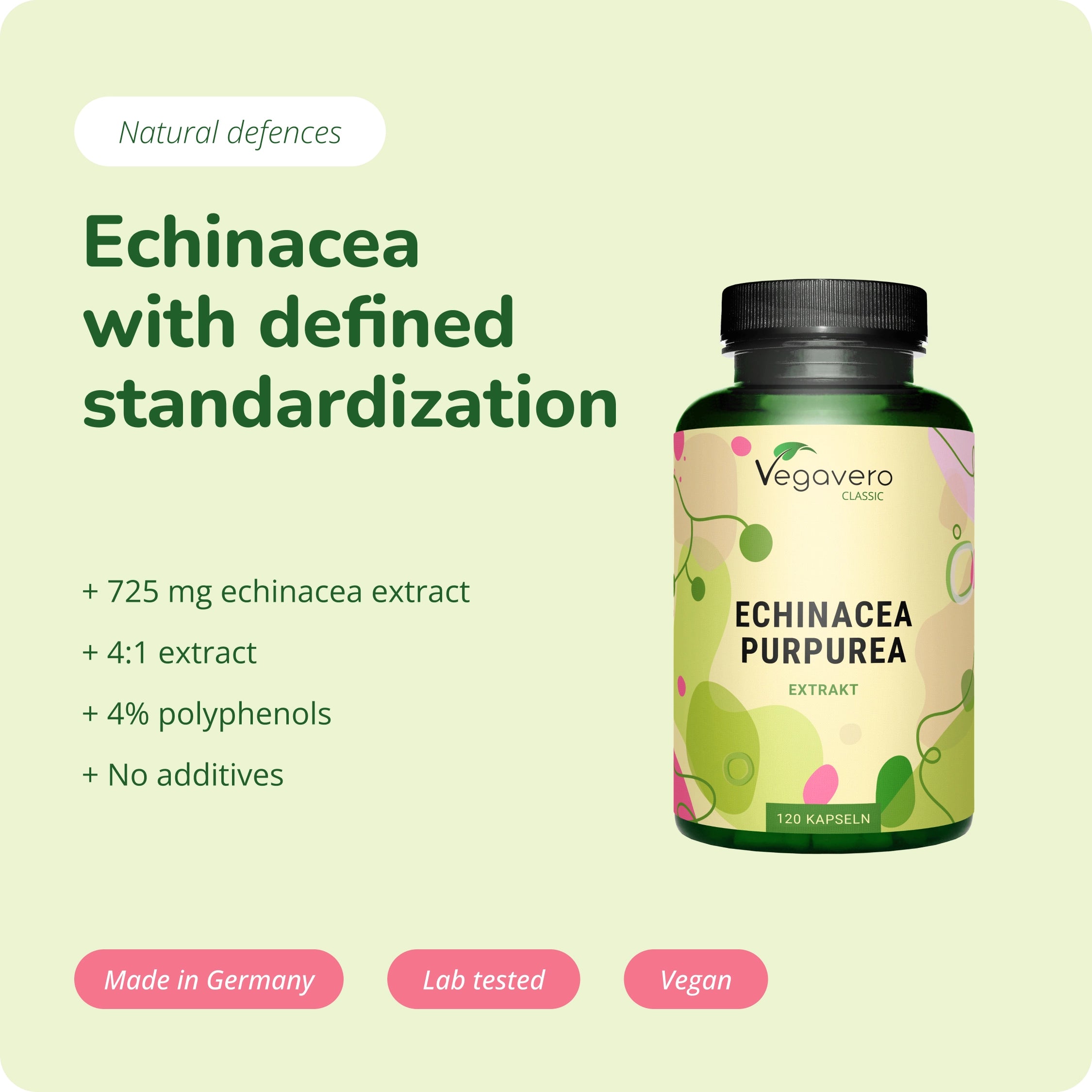 Equinácea Purpurea Extracto Cápsulas
