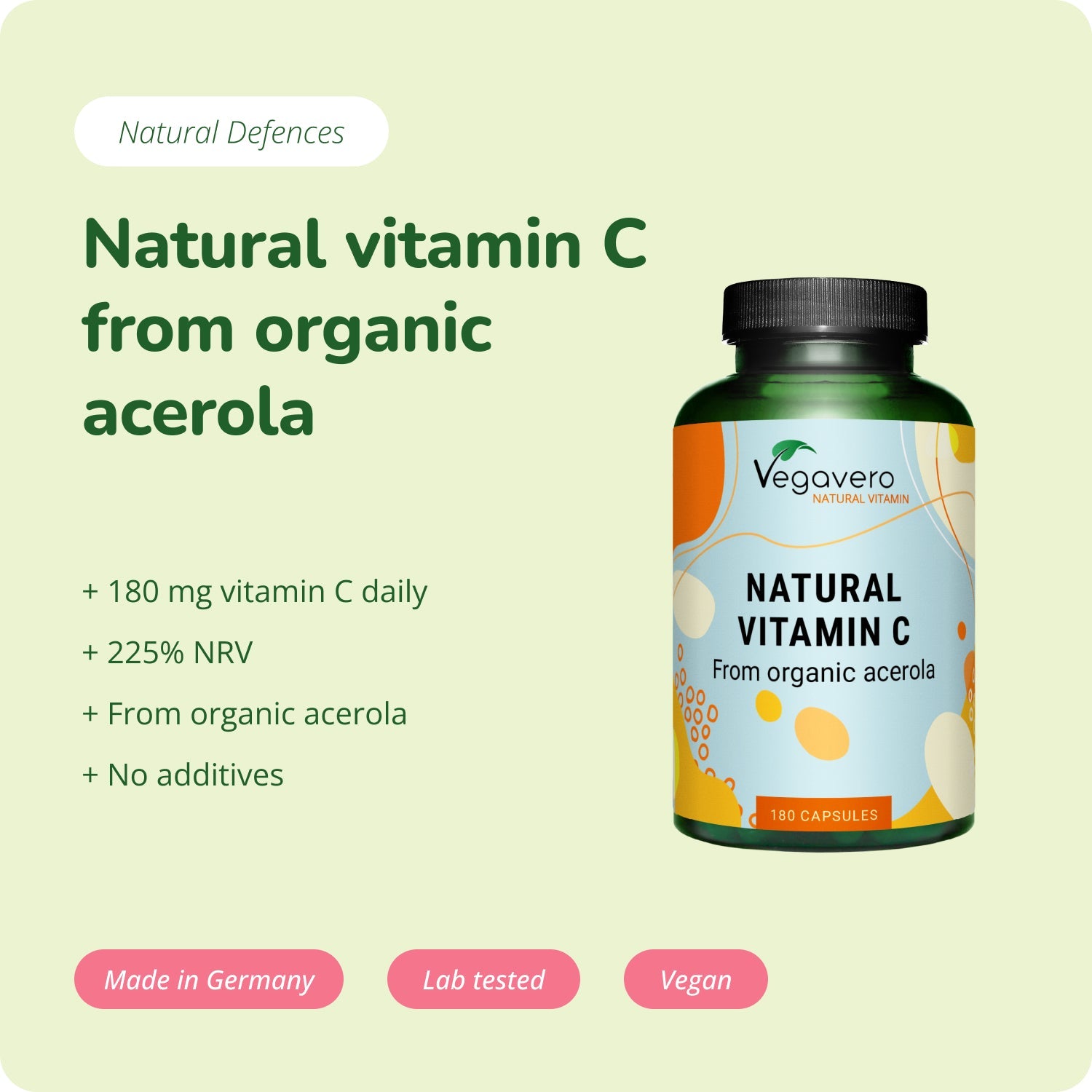 Vitamina C Natural Cápsulas Orgánico