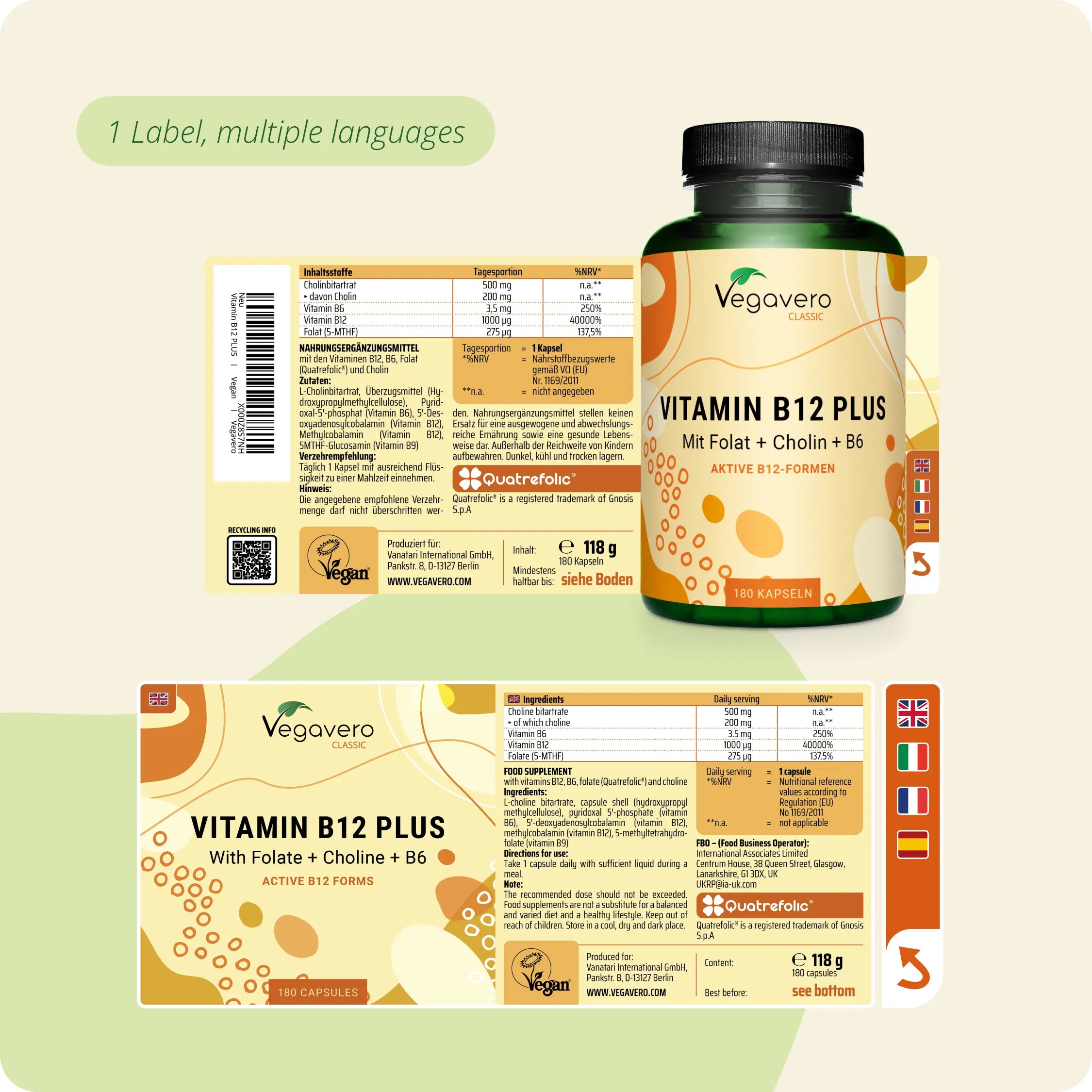 Vitamina B12 Plus Cápsulas