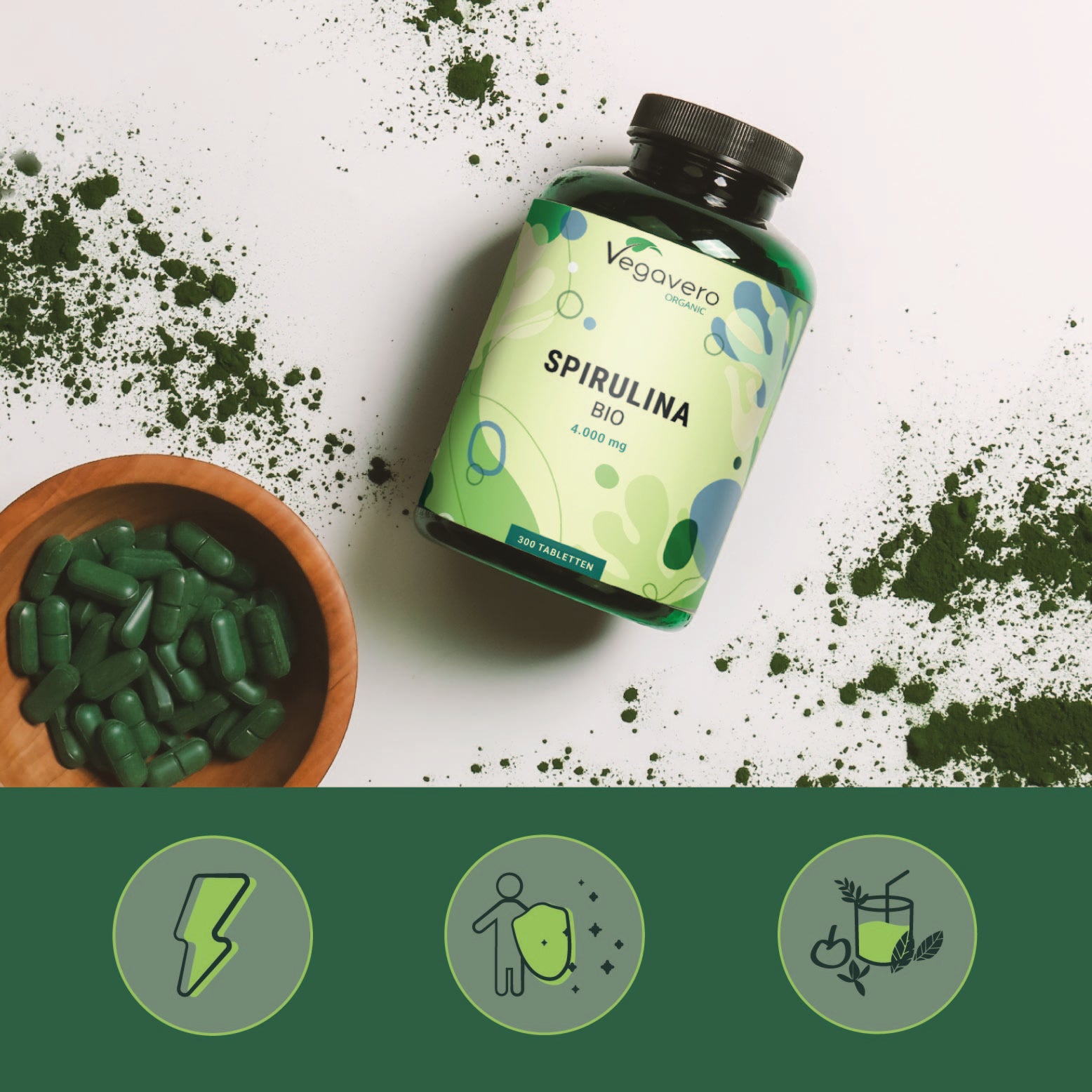 Spirulina Comprimidos Orgánico