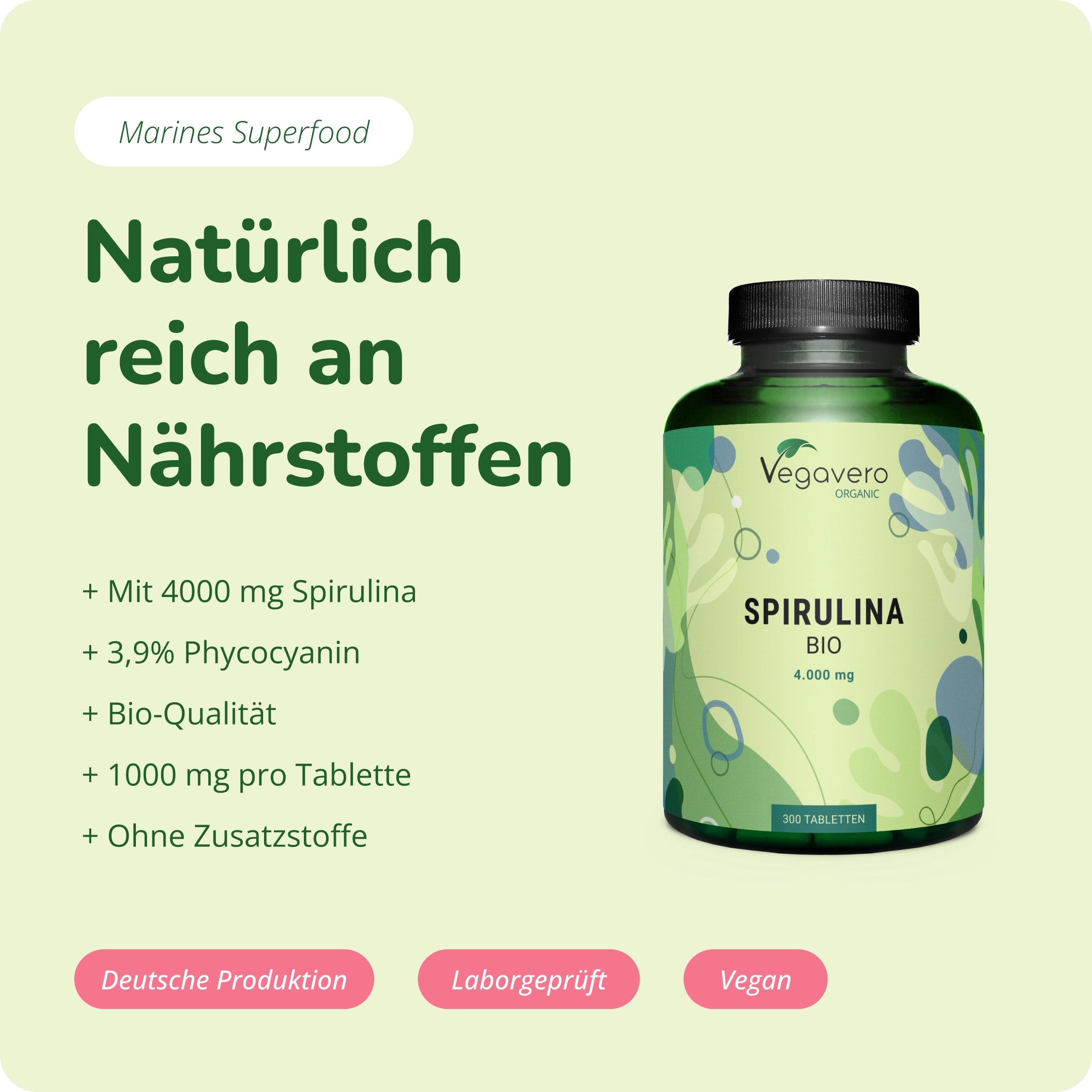 Spirulina Comprimidos Orgánico