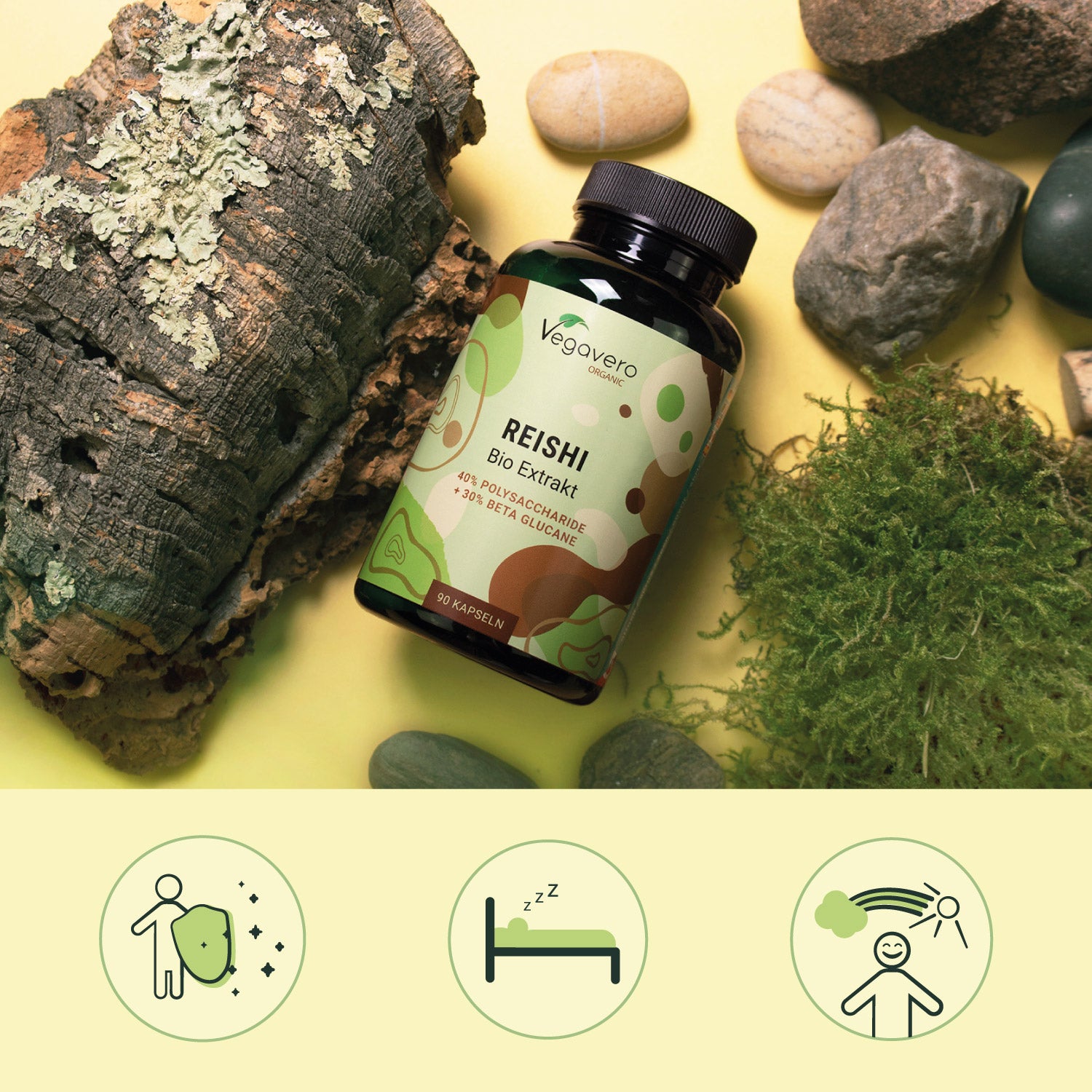 Reishi Extracto Cápsulas Orgánico