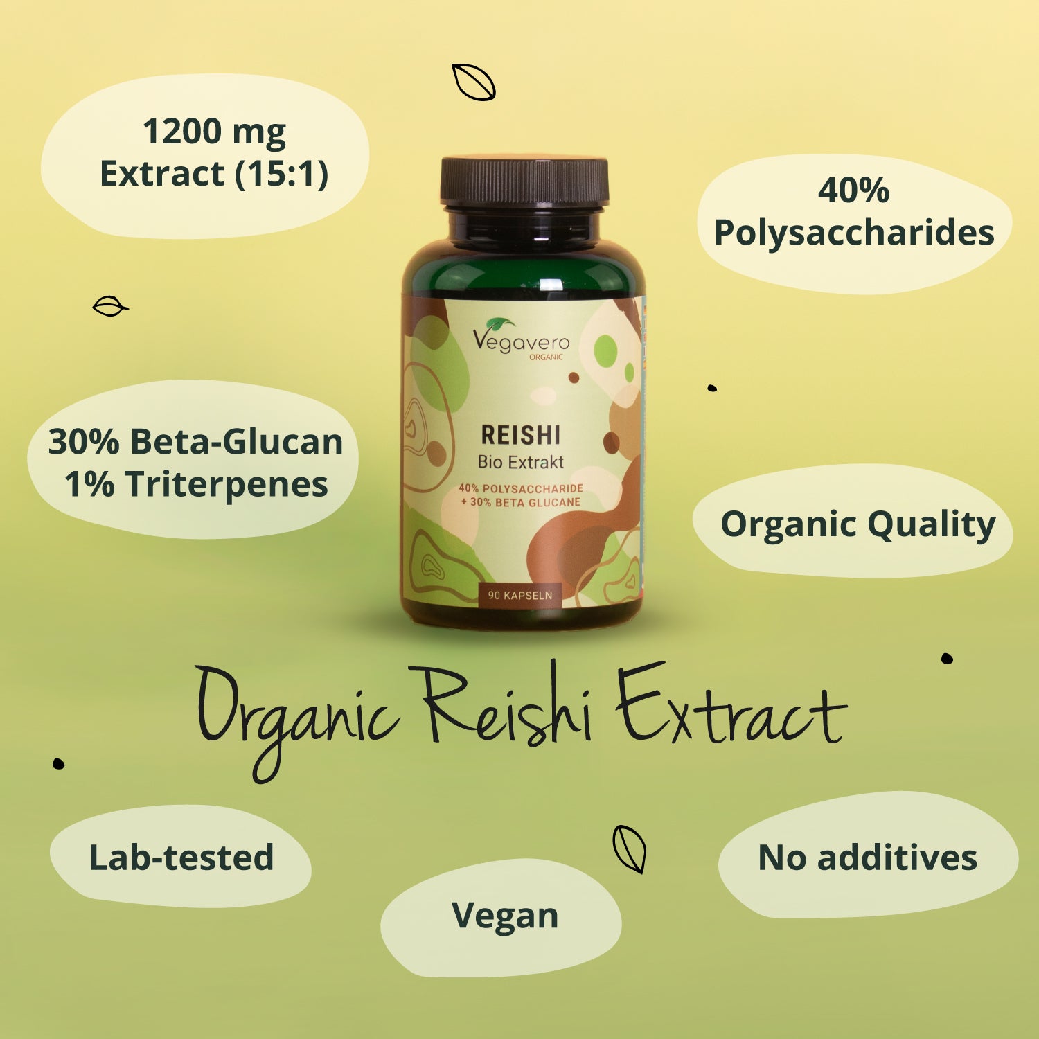 Reishi Extracto Cápsulas Orgánico