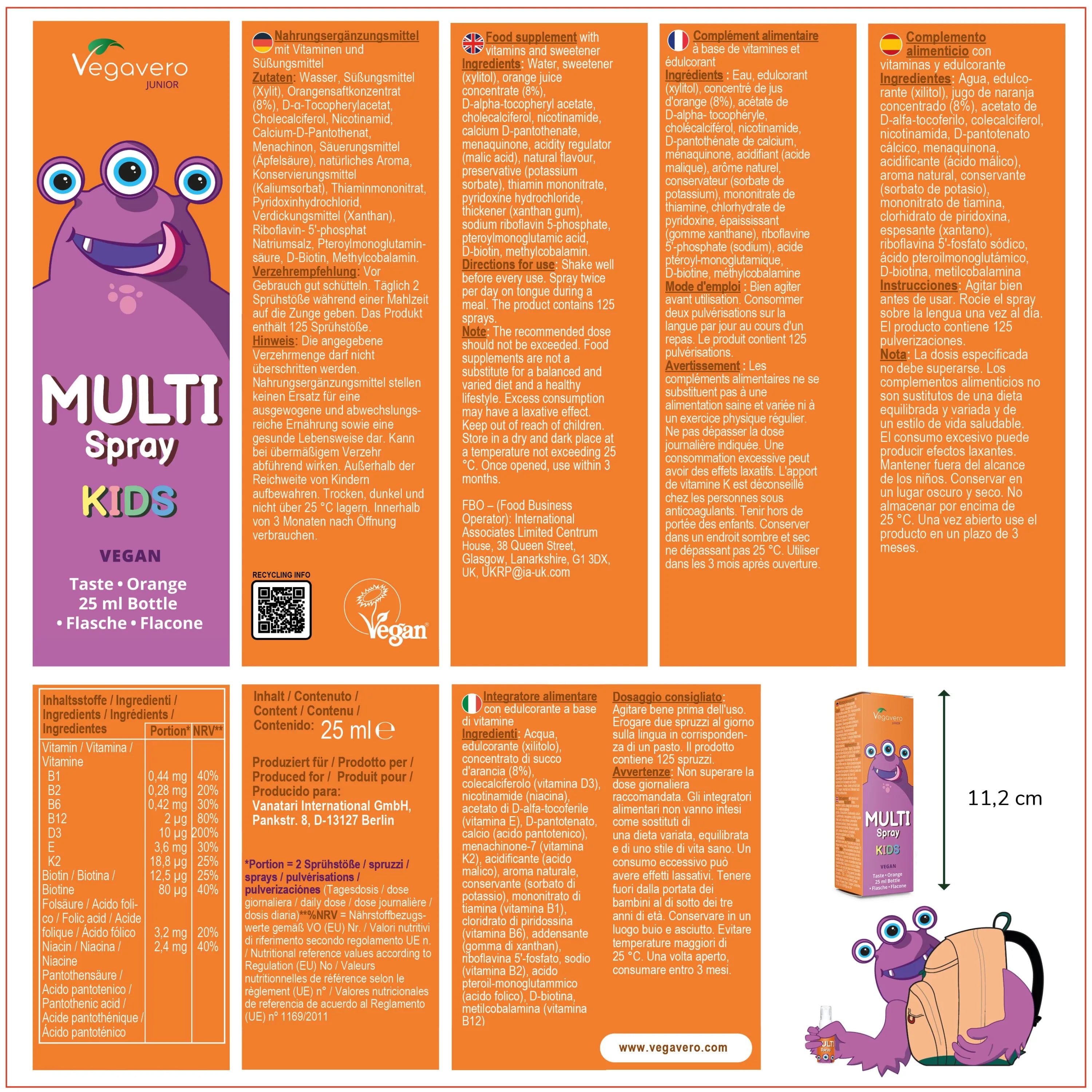 Multivitamínico Junior Spray