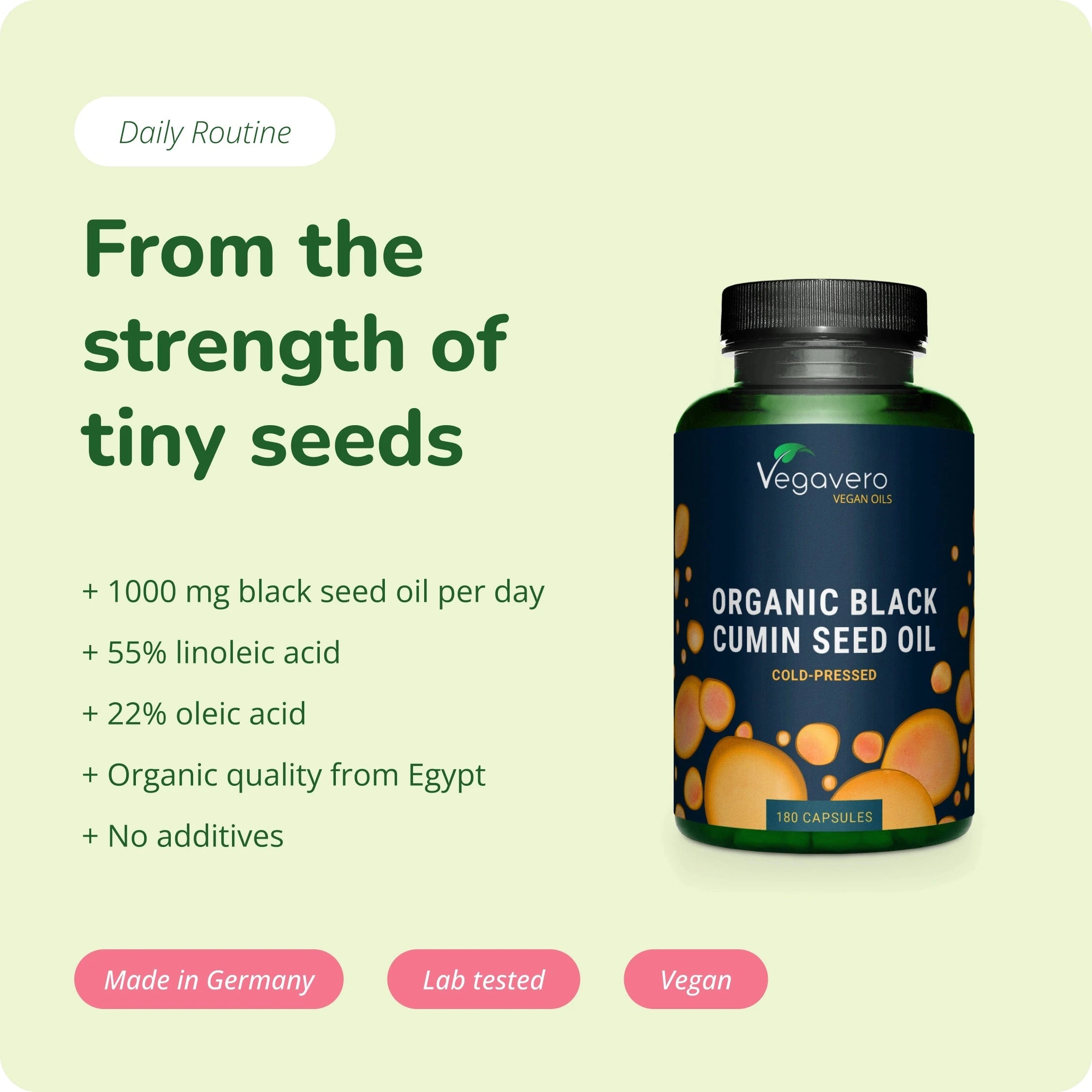 Aceite de Semilla de Comino Negro Cápsulas Orgánico