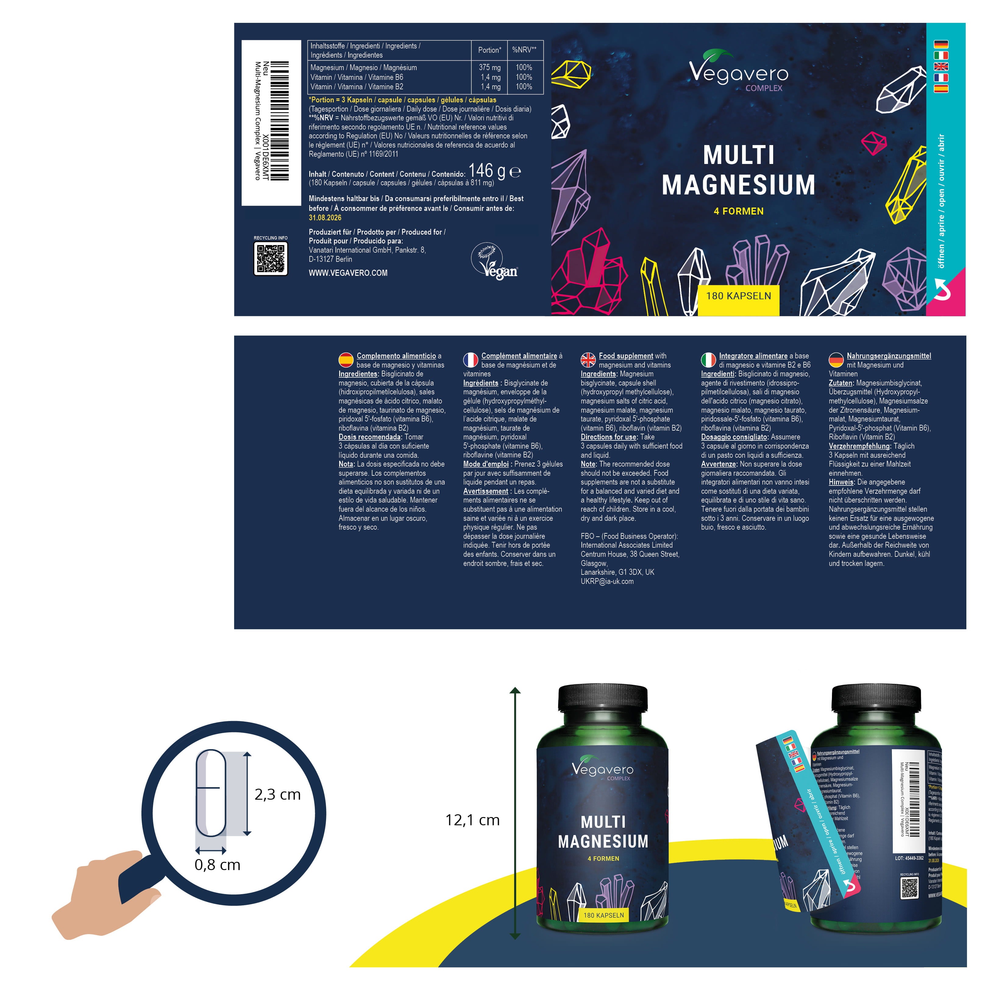 Multi Magnesio Complex Cápsulas