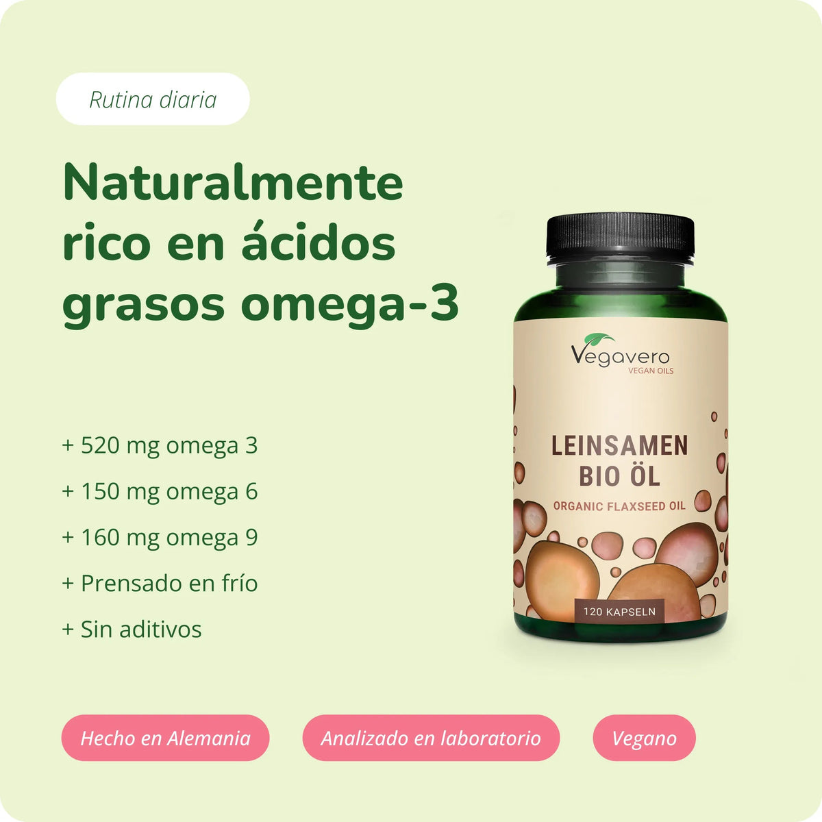 Aceite de Linaza Cápsulas Orgánico