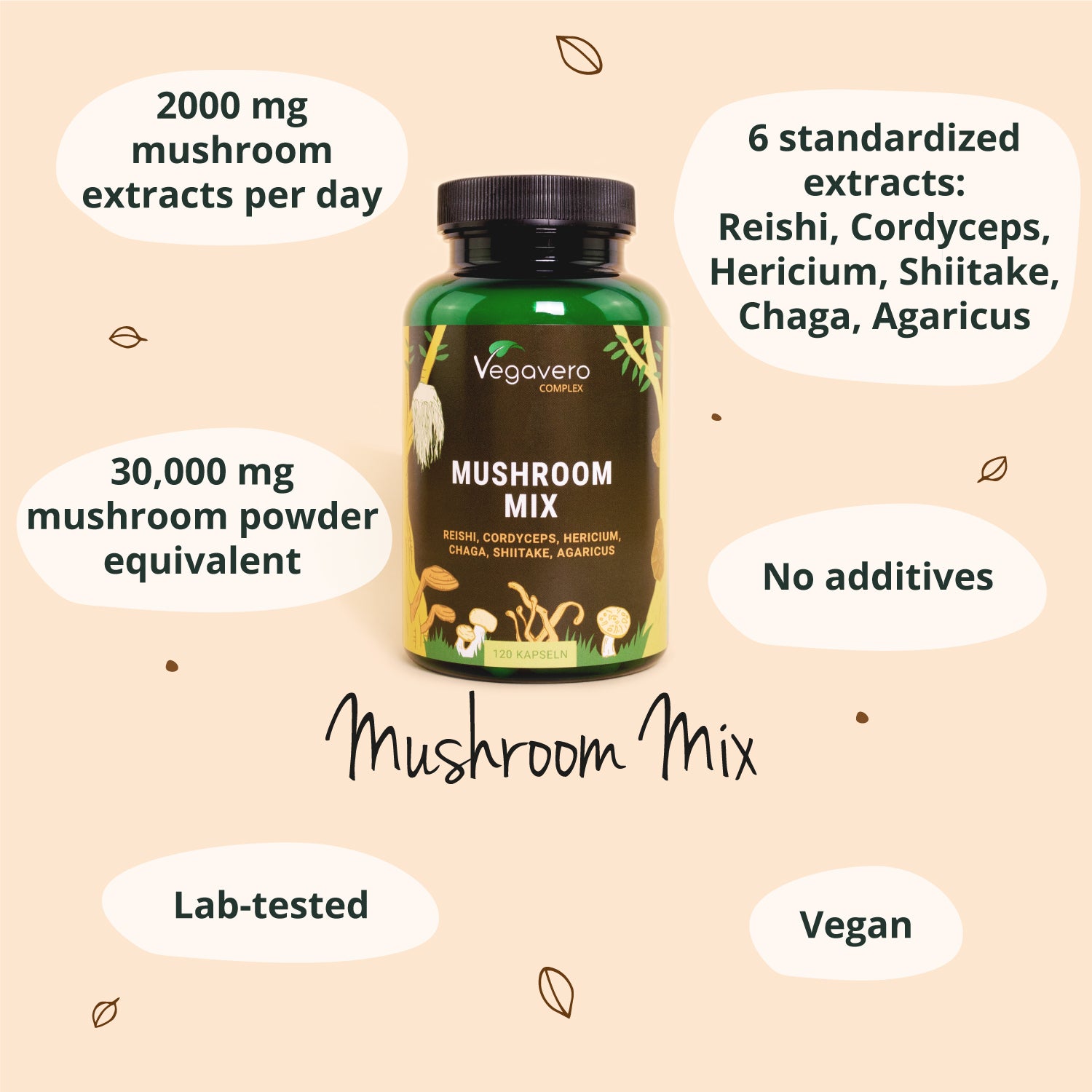Mushroom Mix Complex Cápsulas