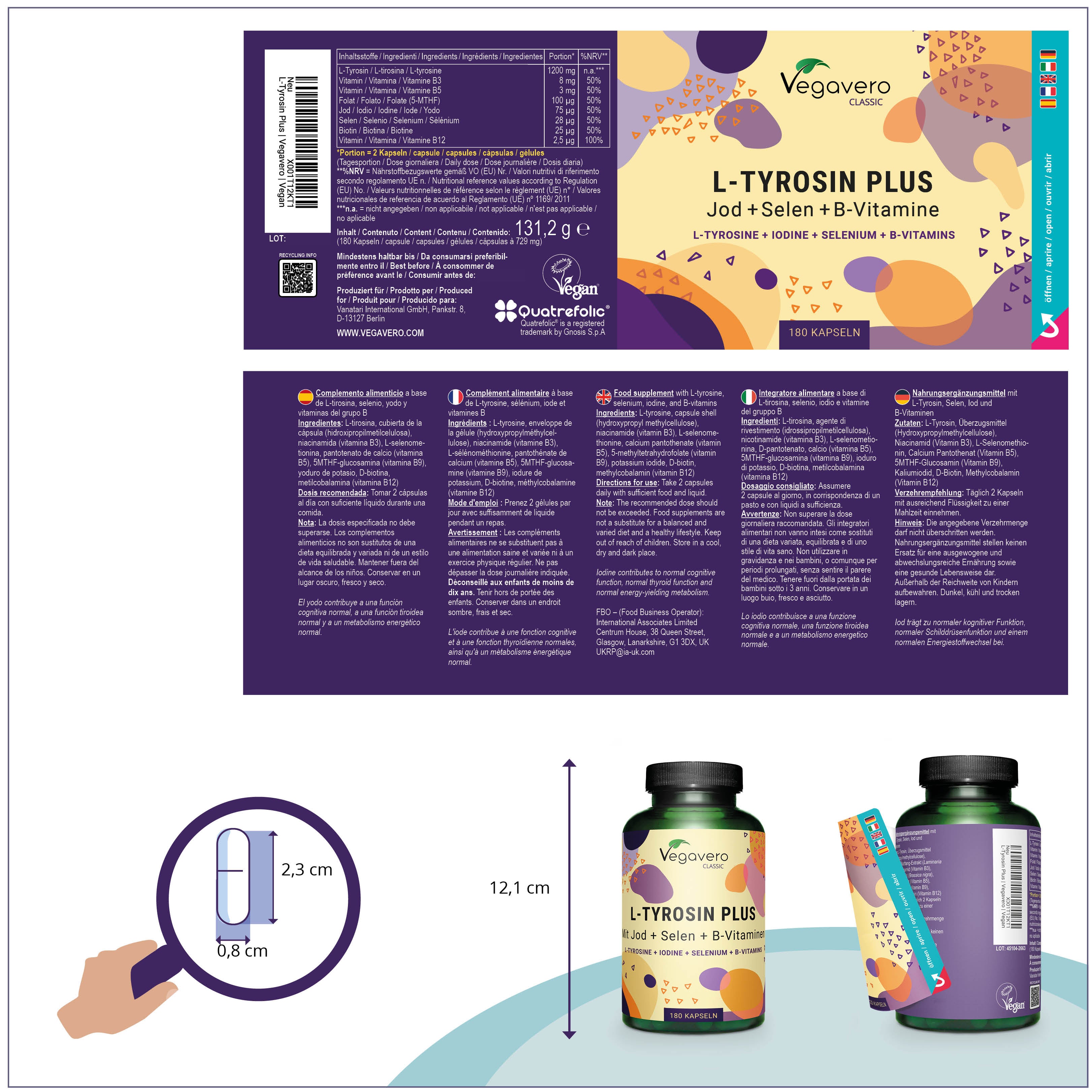 L-Tirosina Plus Cápsulas
