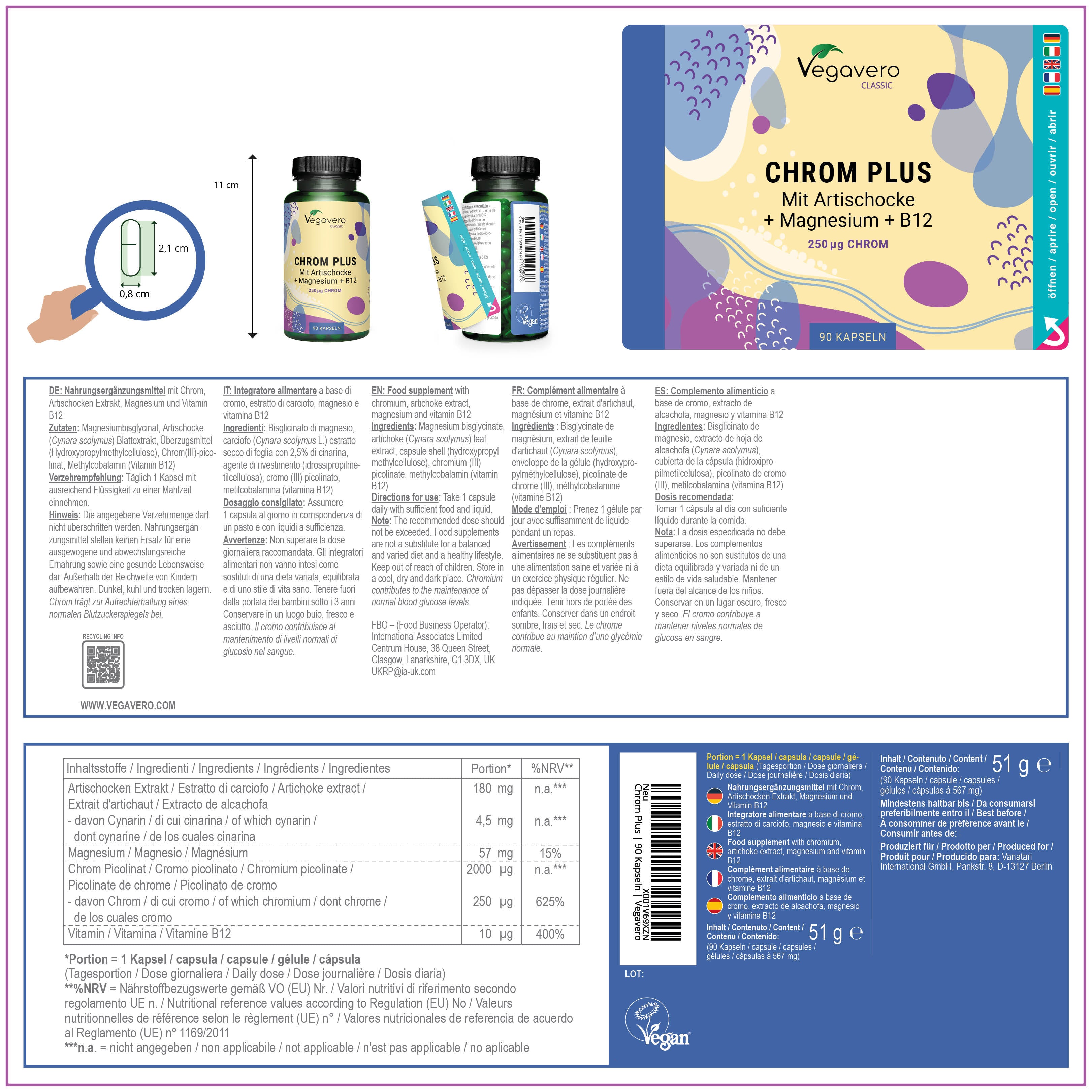 Cromo Plus Cápsulas