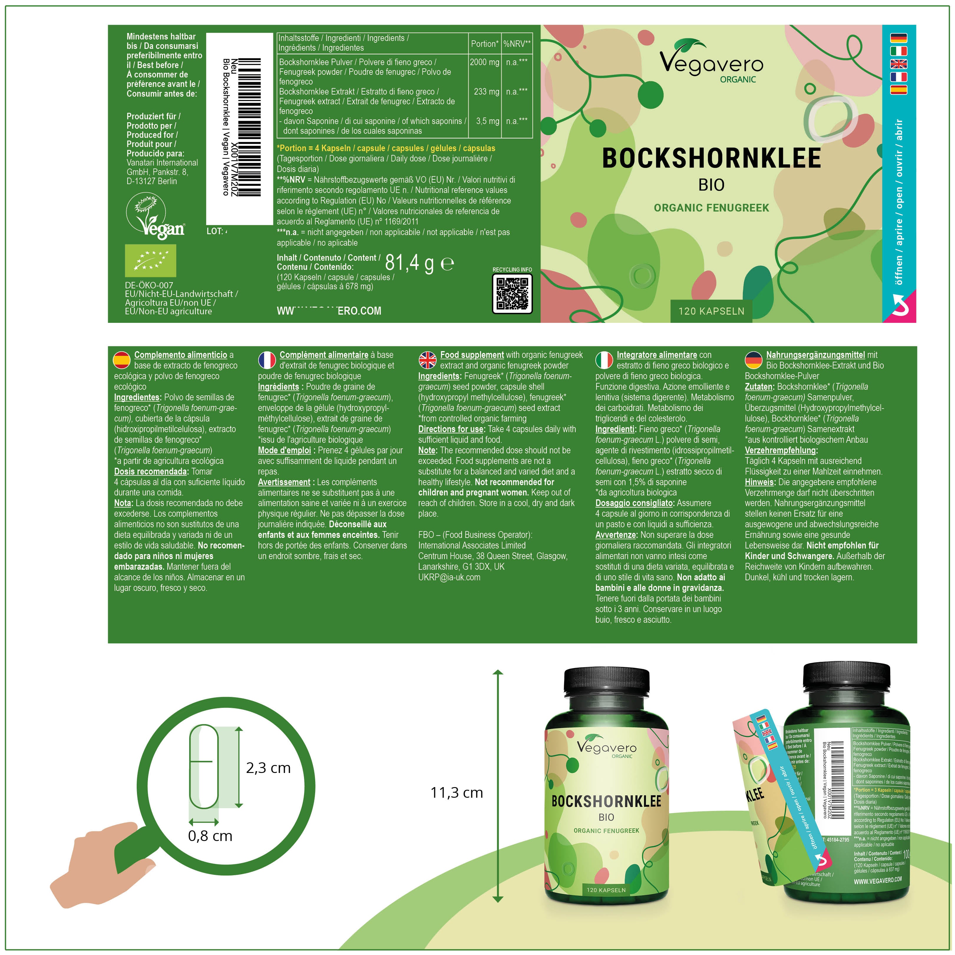 Fenogreco Cápsulas Orgánico