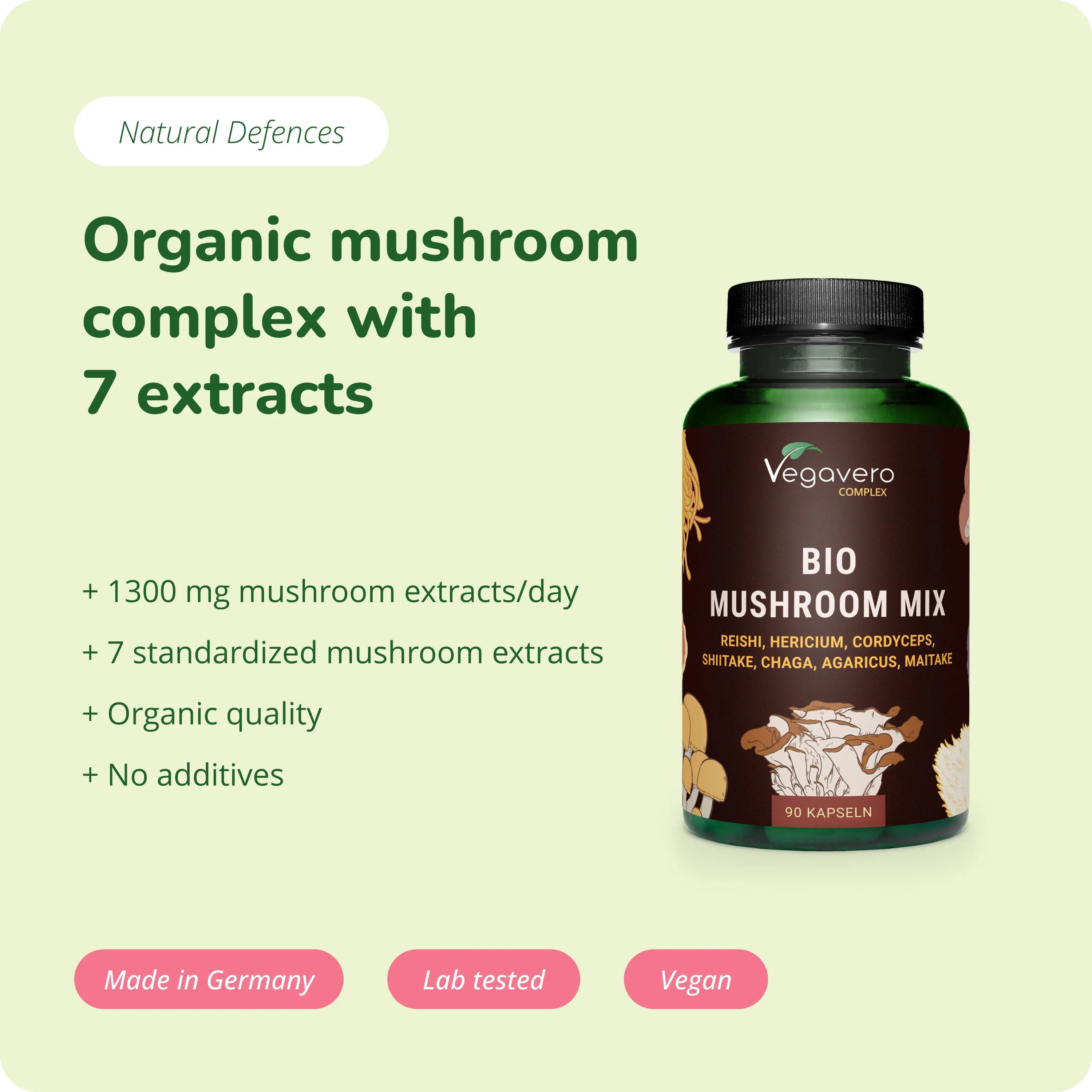 Mushroom Complex Cápsulas Orgánico