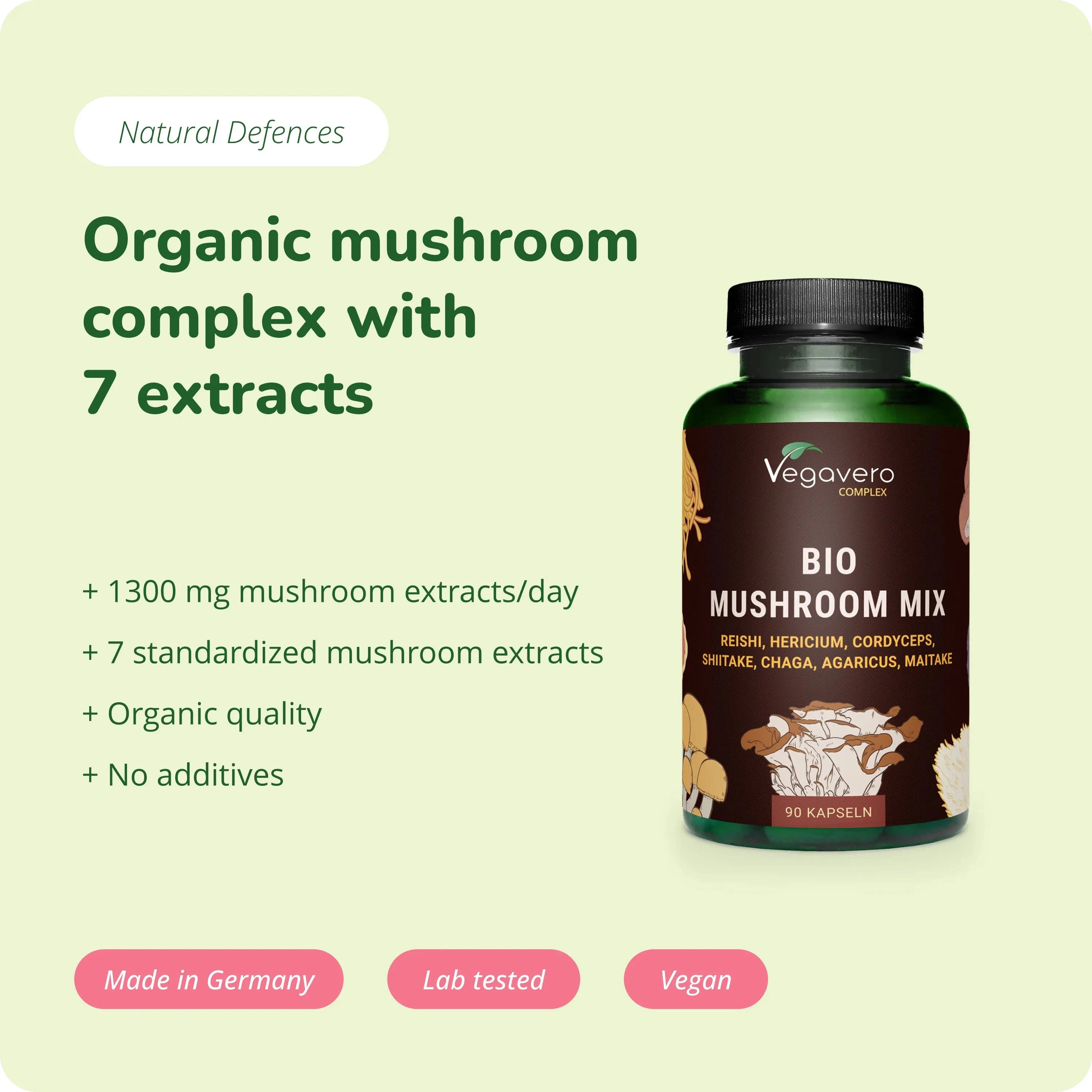 Mushroom Complex Cápsulas Orgánico