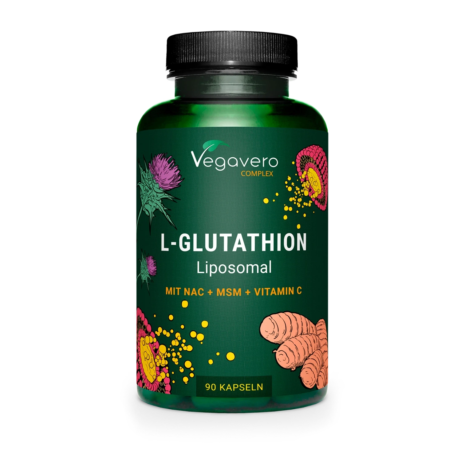 Cápsulas de Complejo L-Glutatión » Cápsulas liposomales veganas