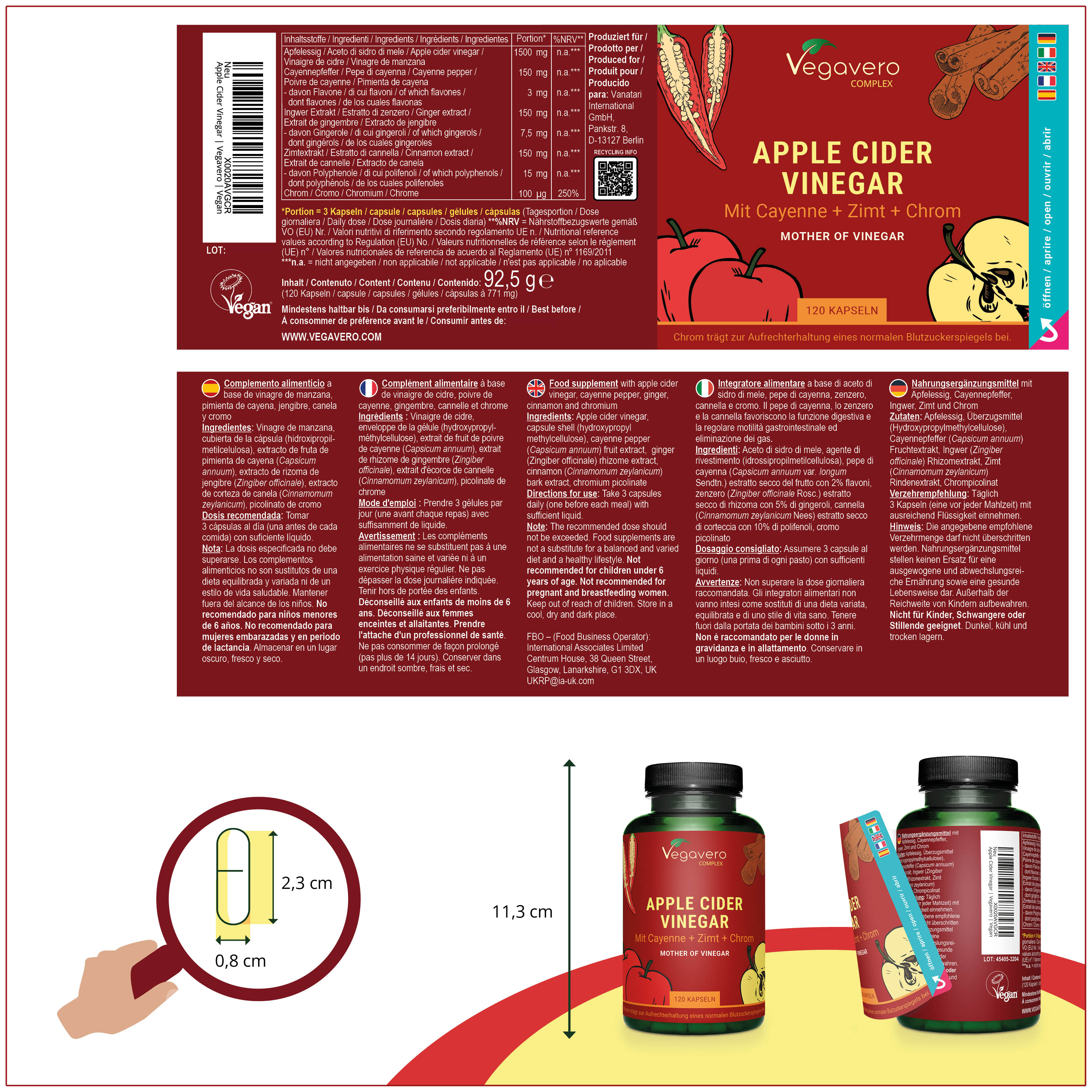 Vinagre de Manzana Complex Cápsulas