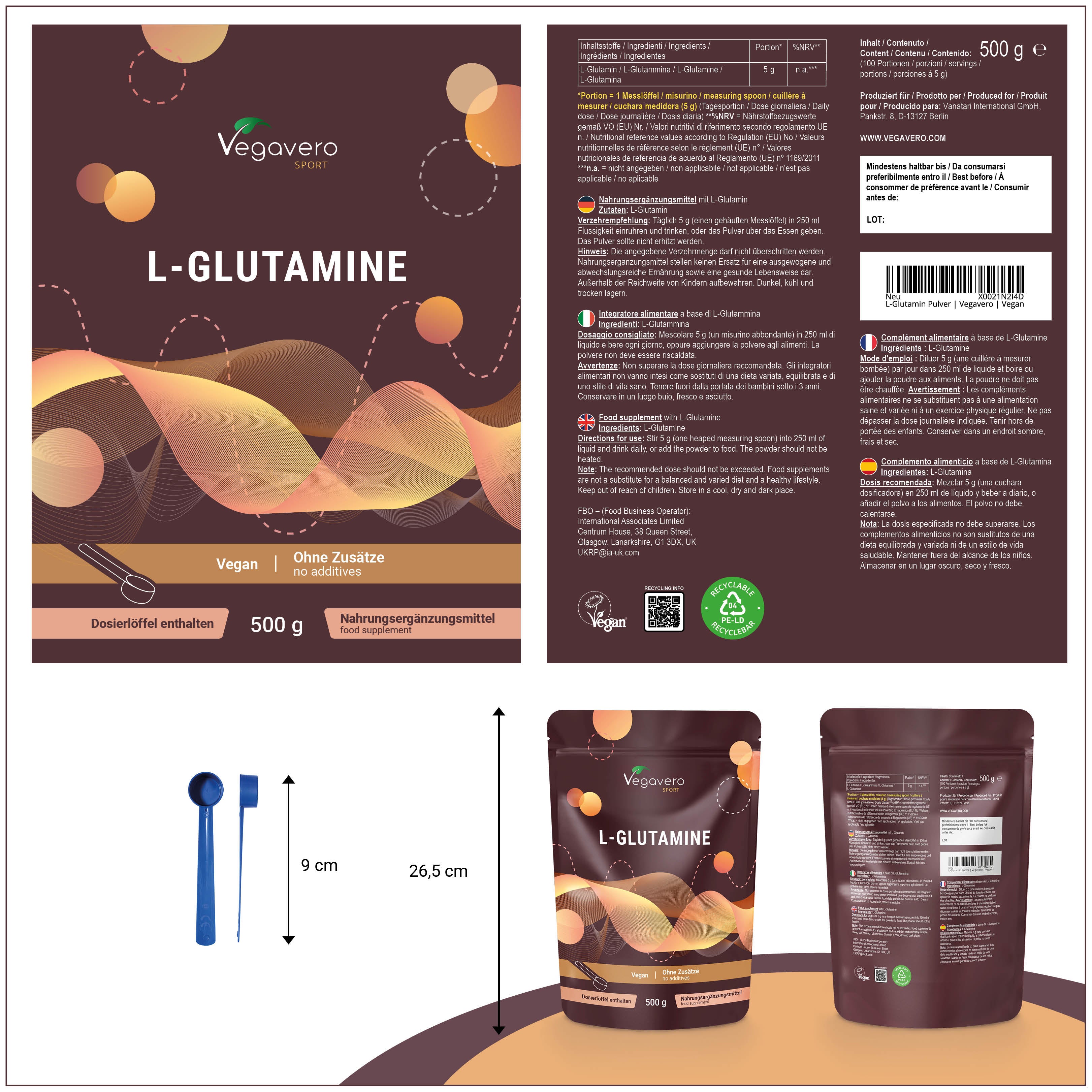 L-Glutamina en Polvo
