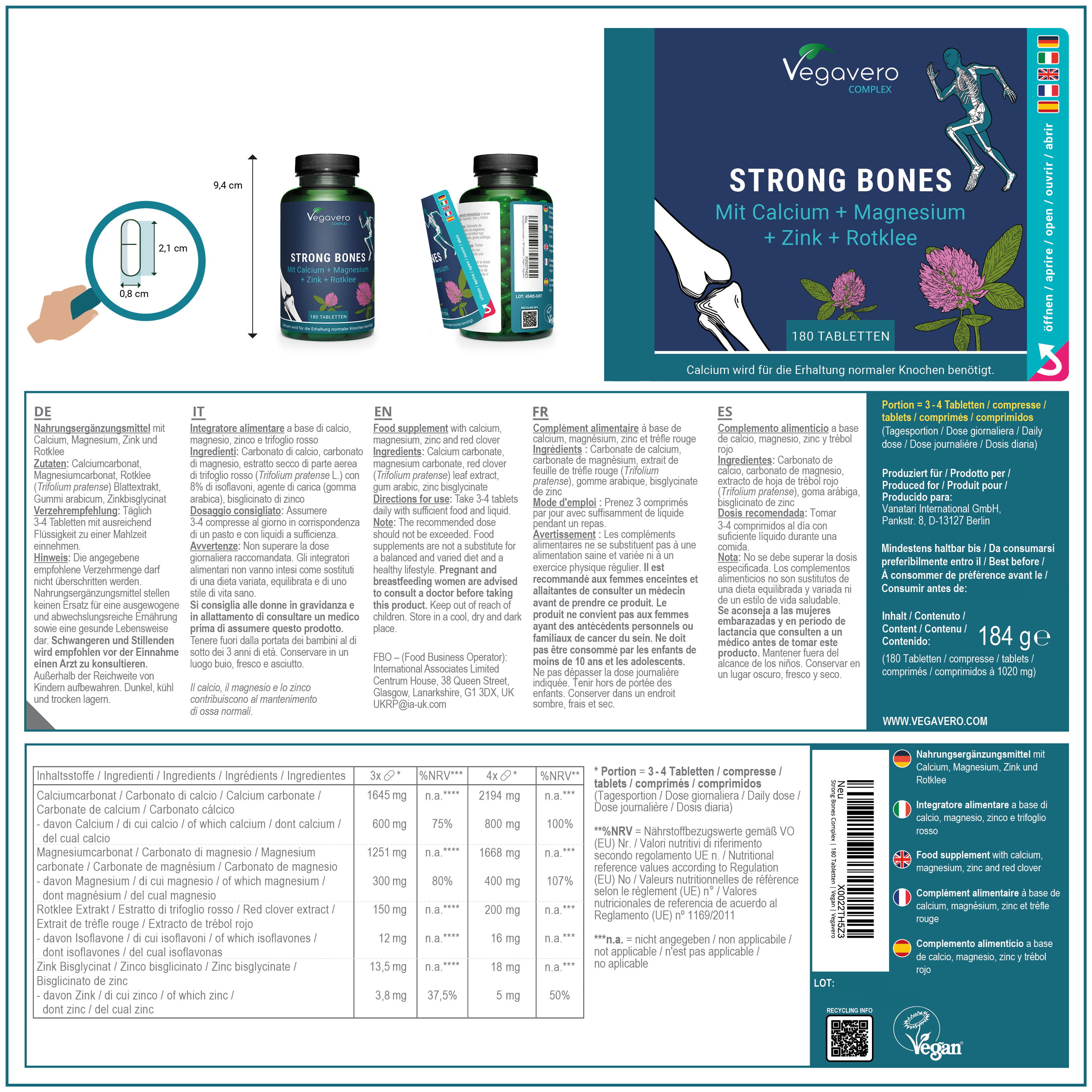 Strong Bones Complex Comprimidos