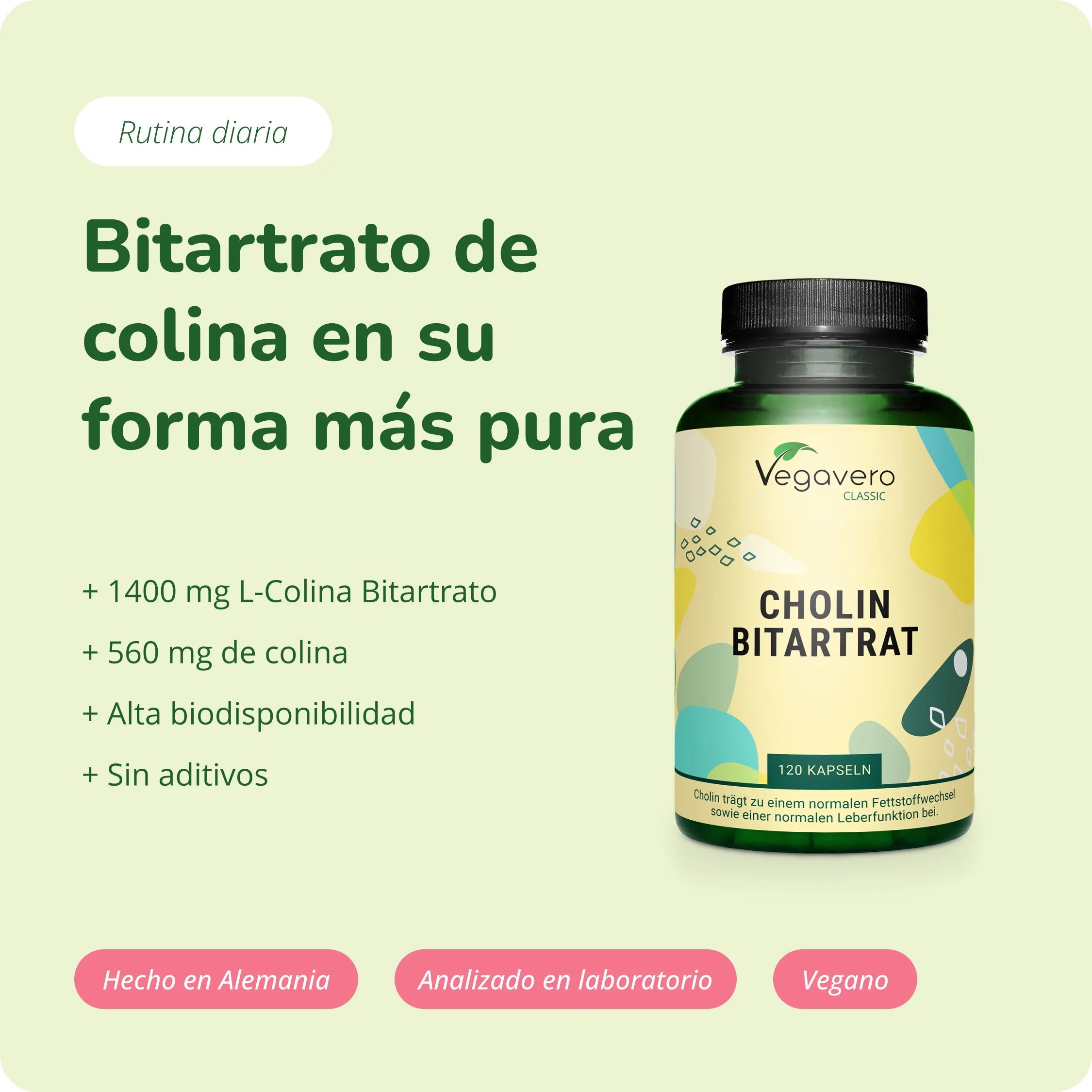 Colina Bitartrato Cápsulas