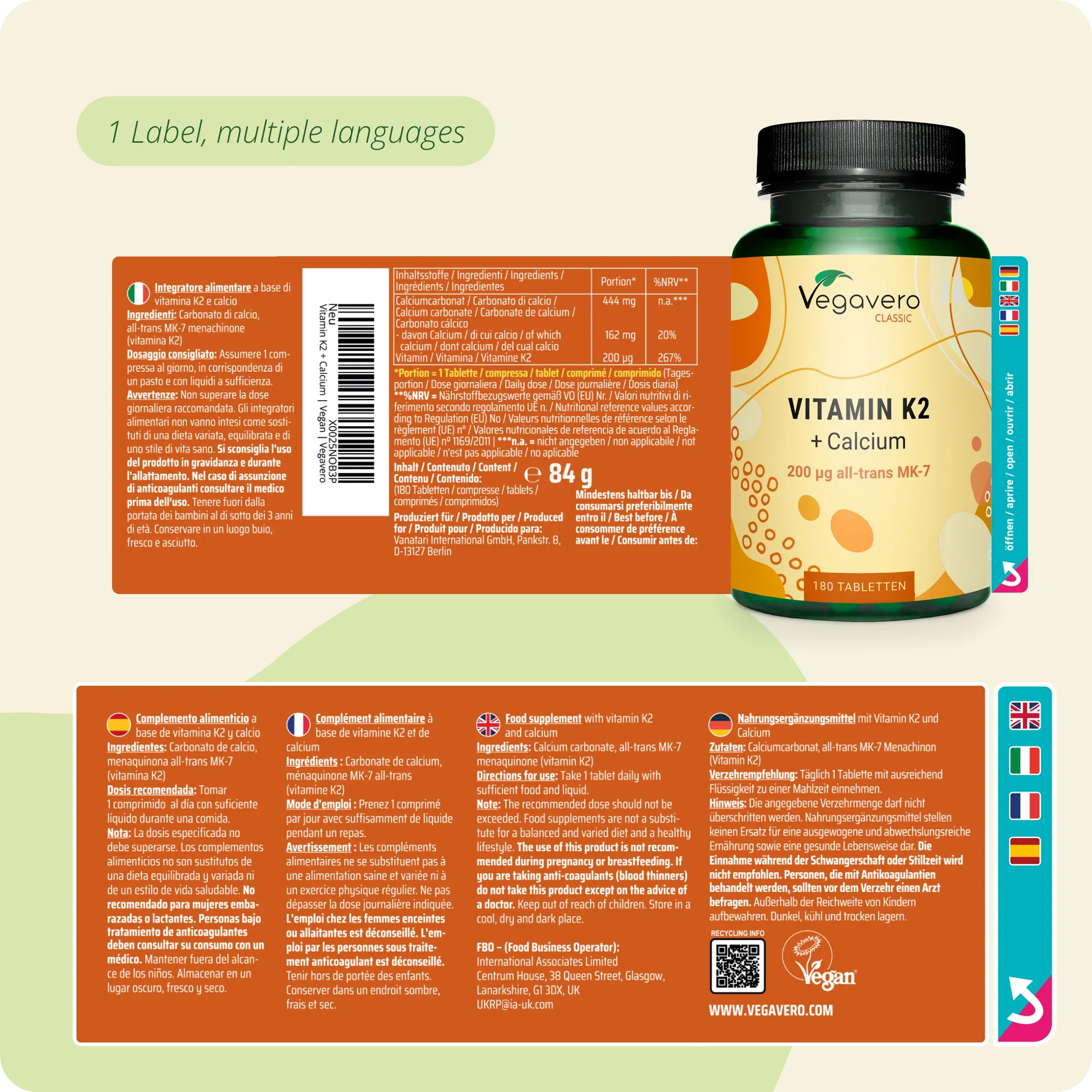 Vitamina K2 Comprimidos