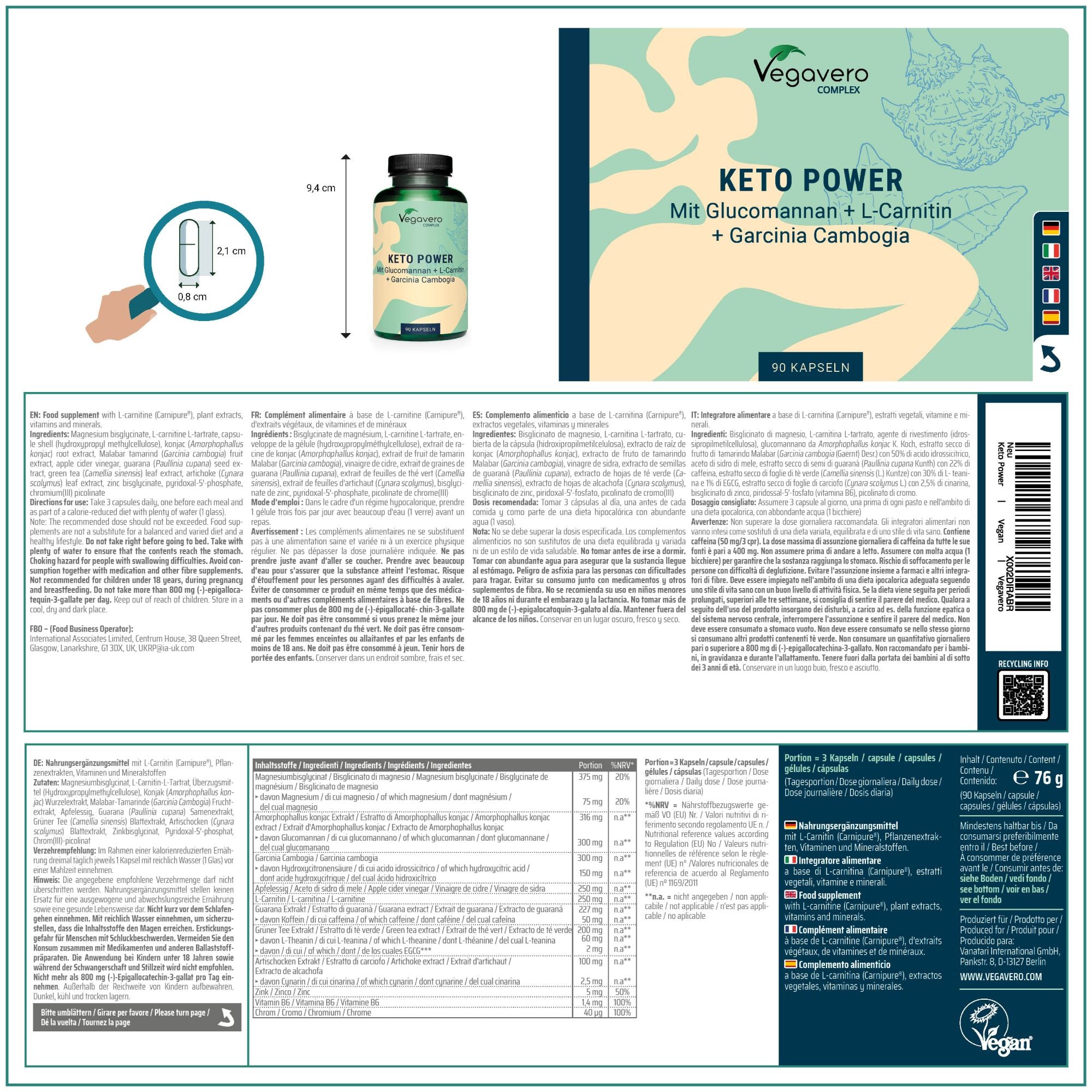 Keto Power Complex Cápsulas