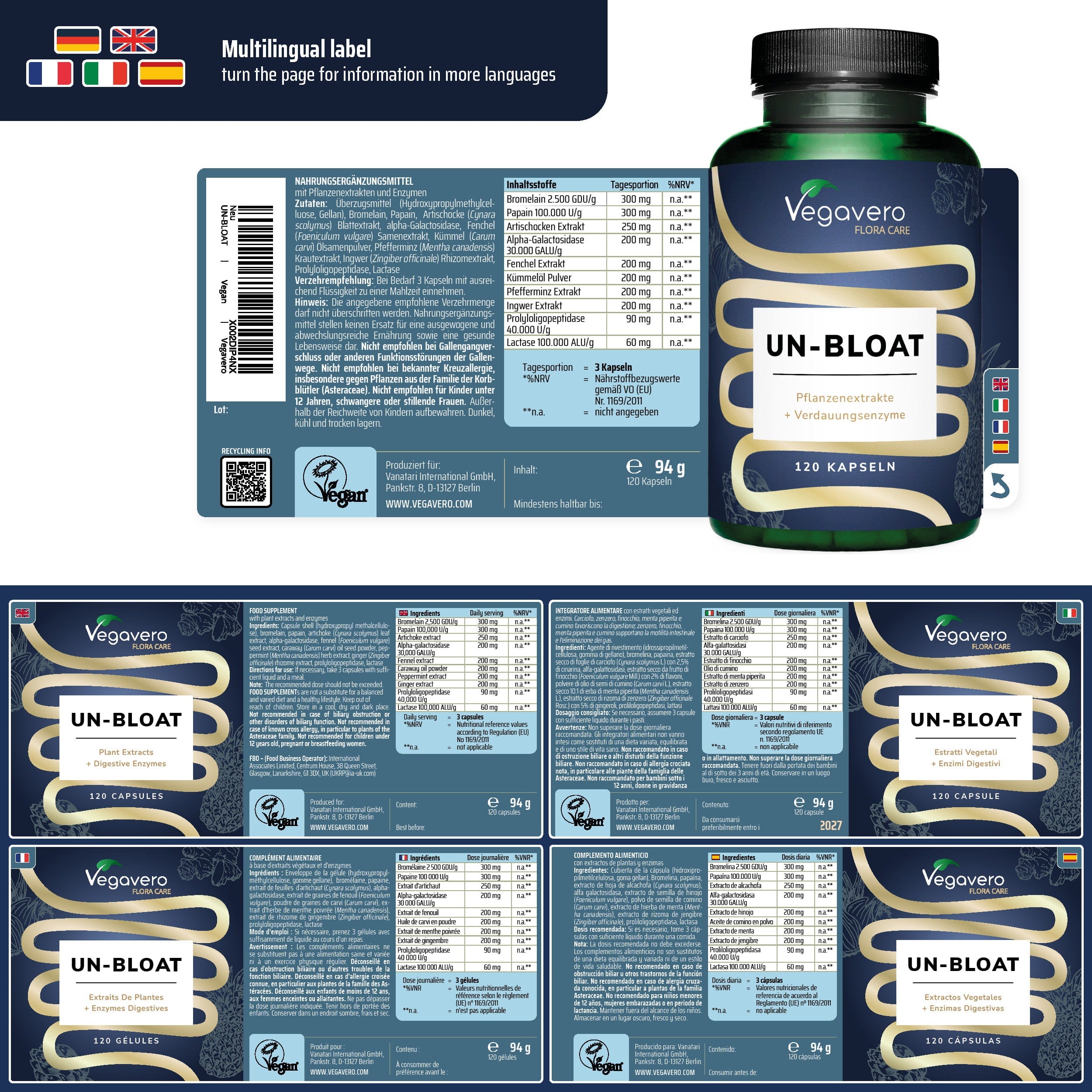 Un-Bloat Cápsulas