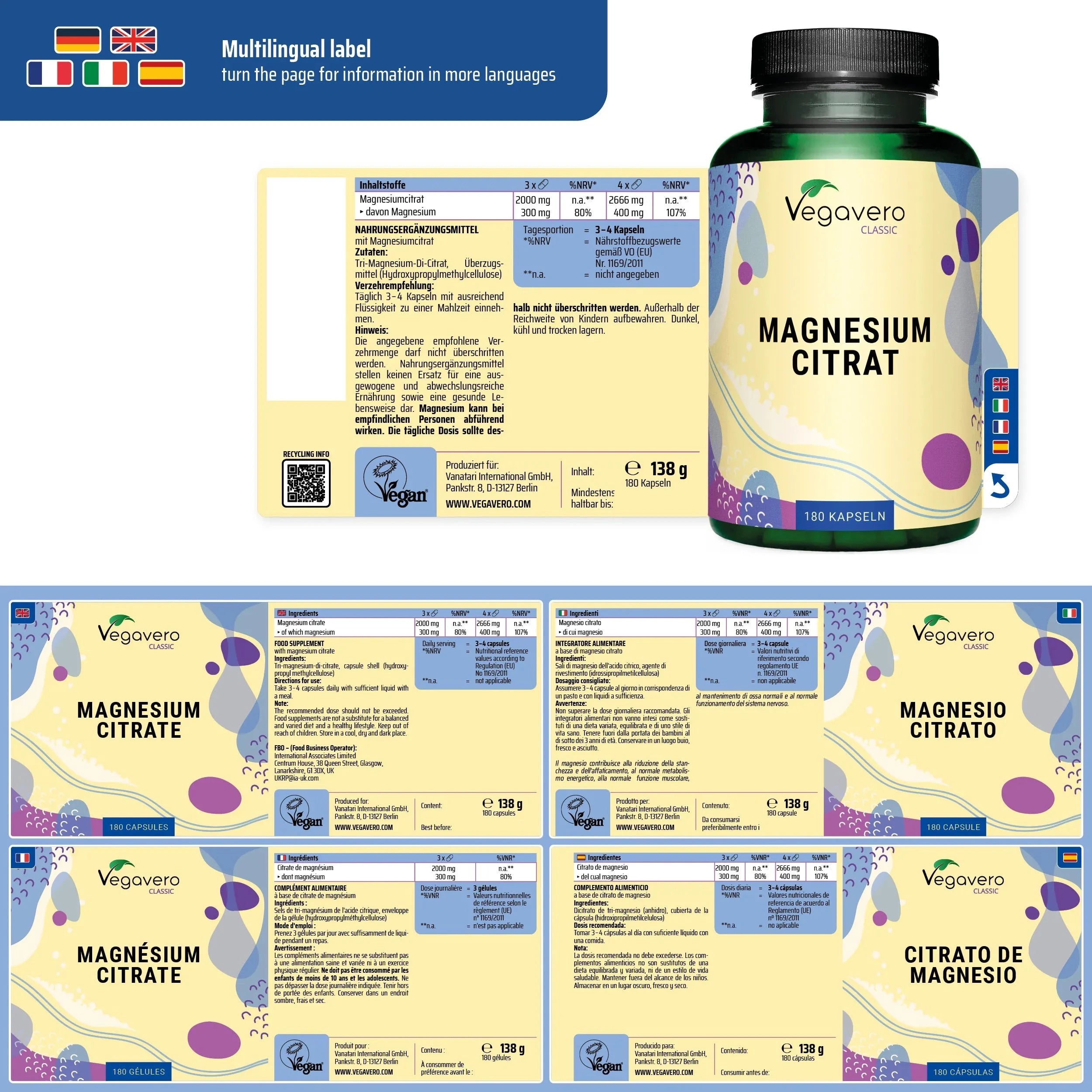 Magnesio Citrato Cápsulas
