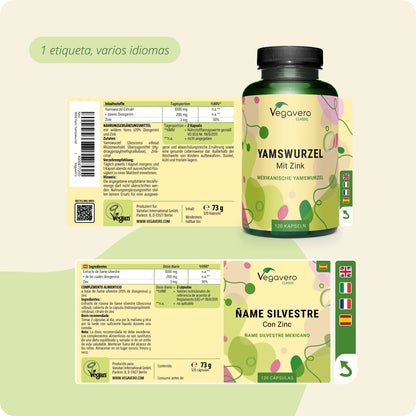Ñame Silvestre + Zinc Cápsulas
