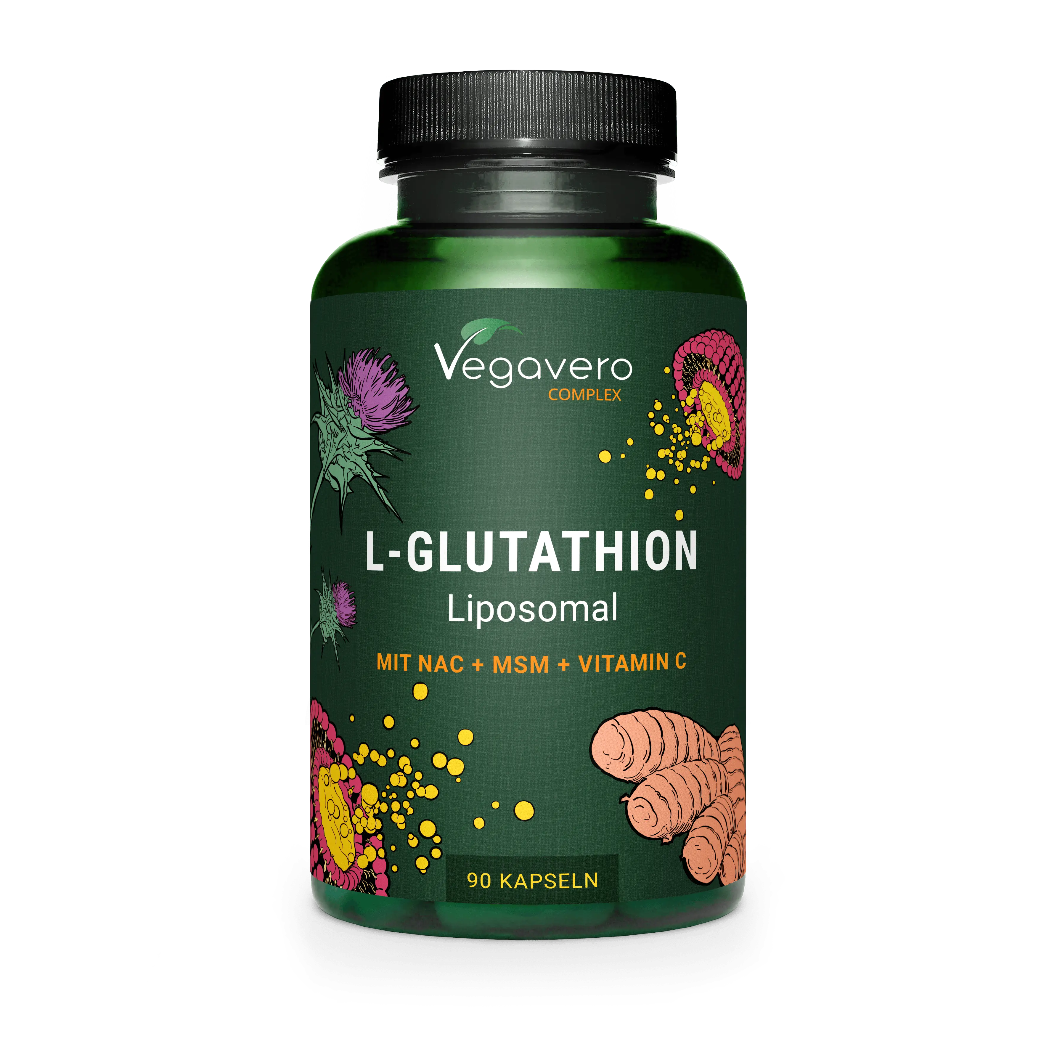 l glutathione propiedades Cápsulas de Complejo L-Glutatión » Cápsulas liposomales veganas