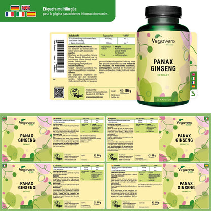 Panax Ginseng Extracto Cápsulas
