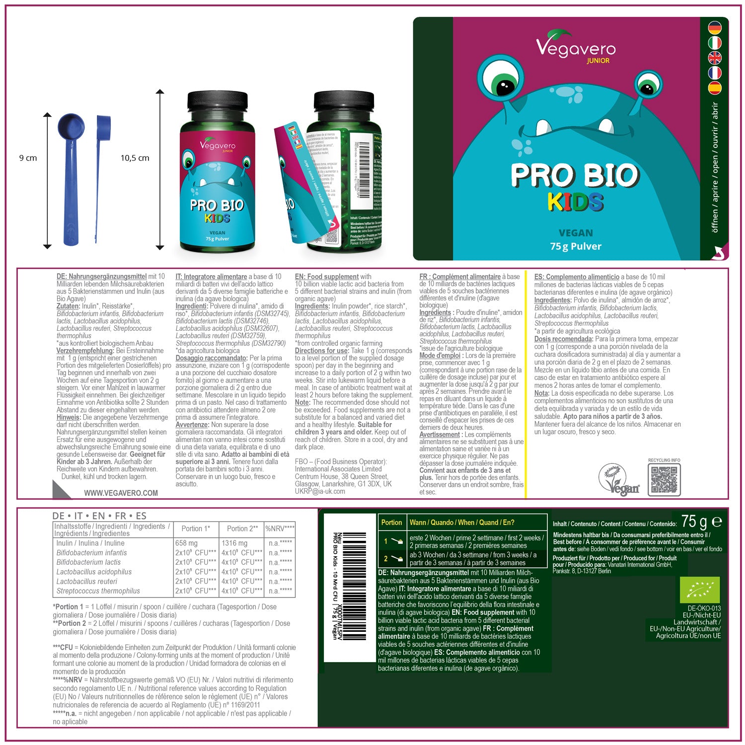 Pro Bio Junior en Polvo Orgánico