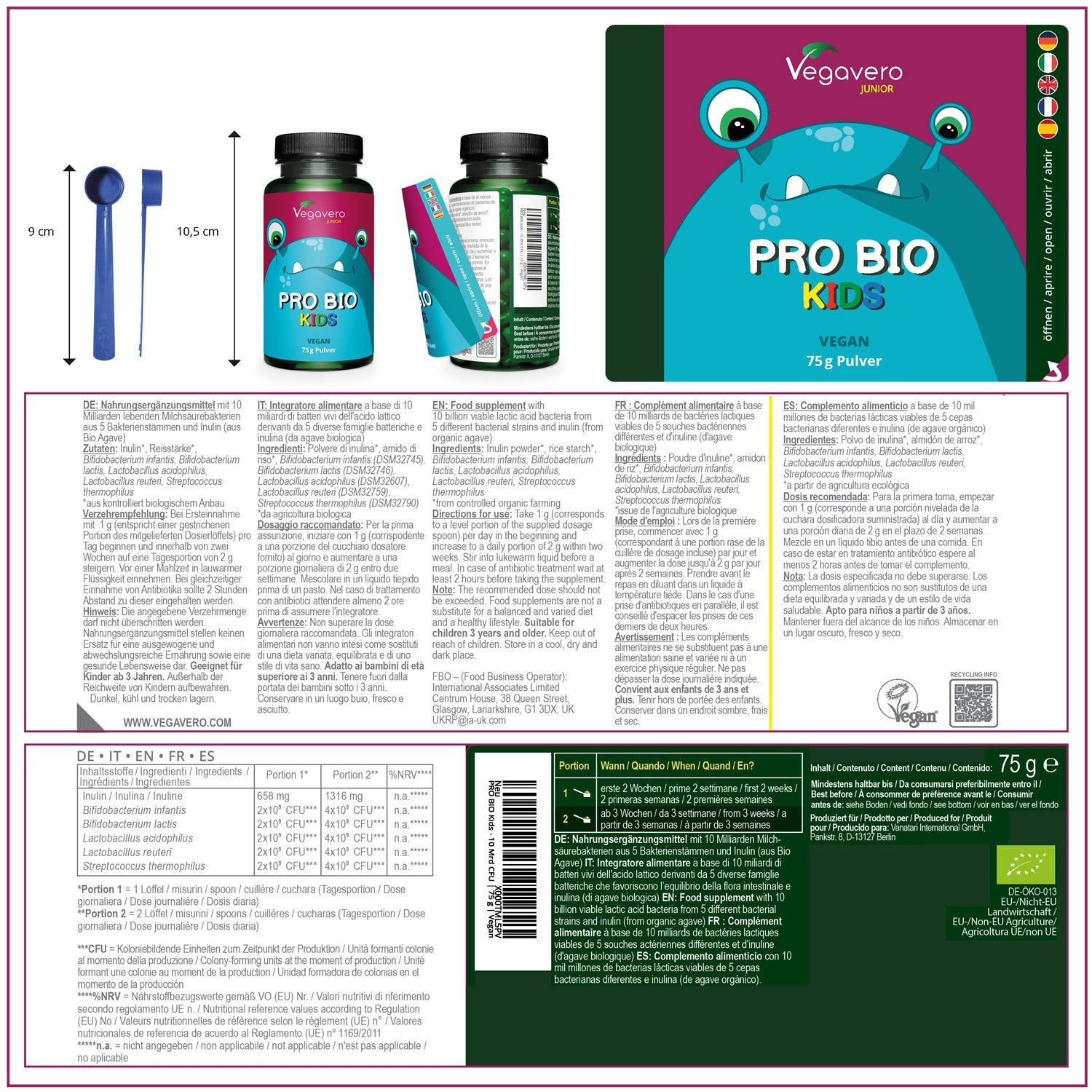 Pro Bio Junior en Polvo Orgánico