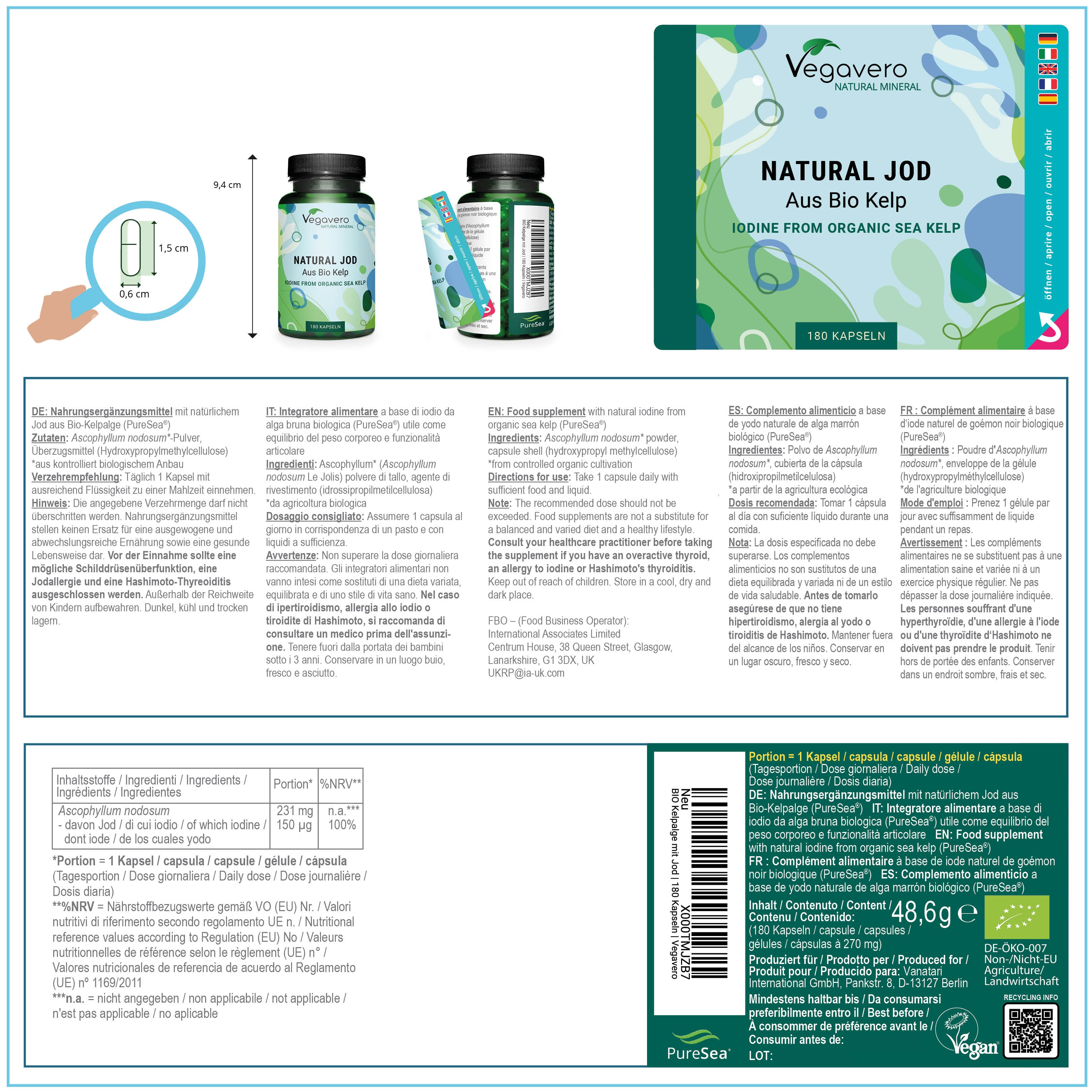 Yodo Natural Cápsulas Orgánicas