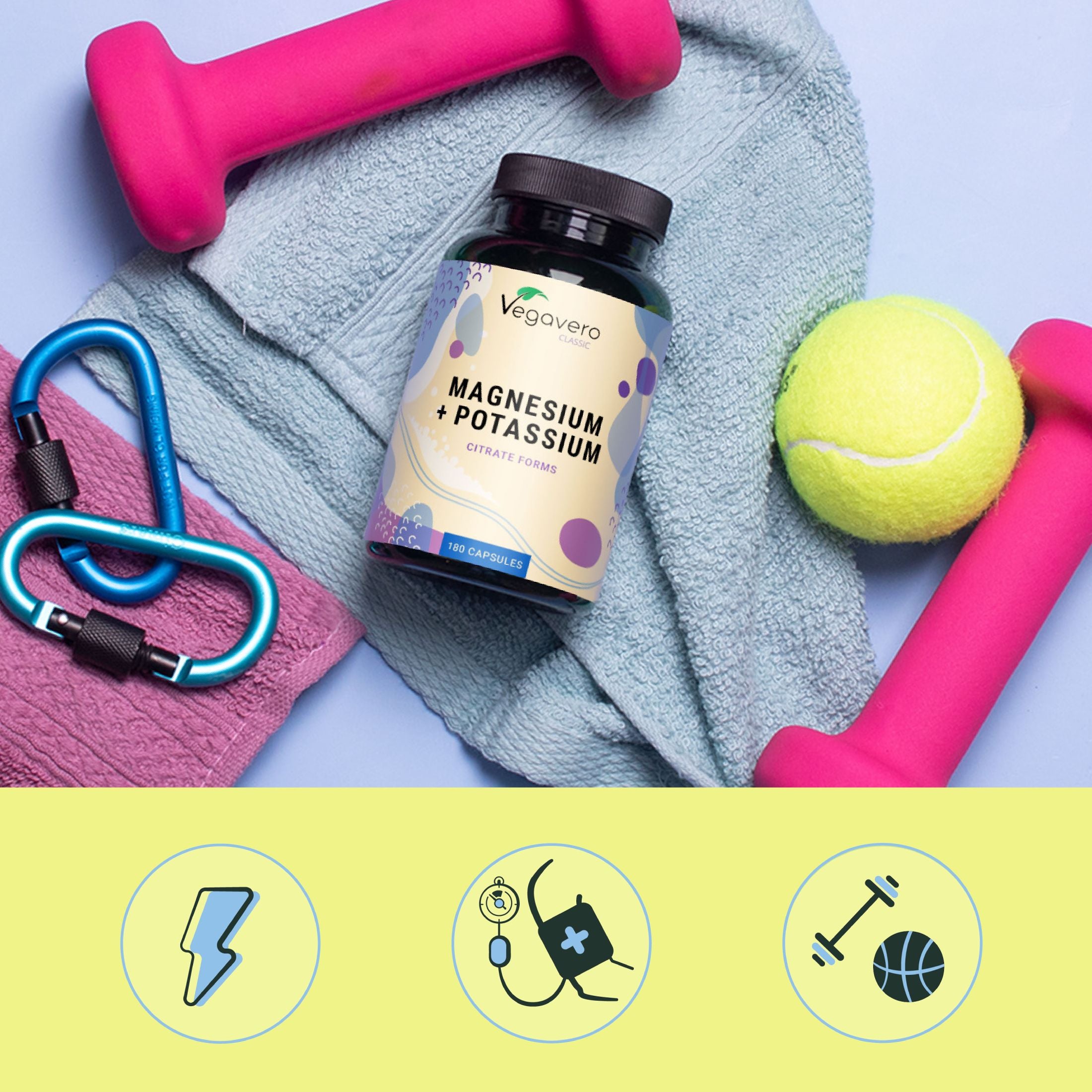 Magnesio + Potasio Cápsulas