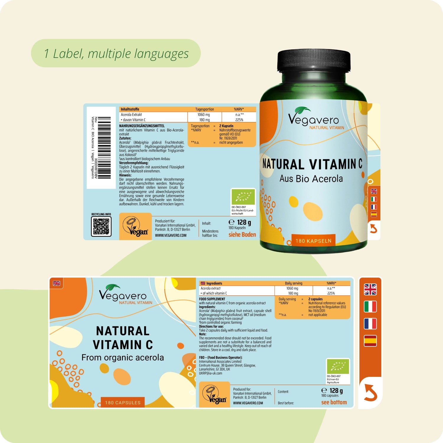Vitamina C Natural Cápsulas Orgánico