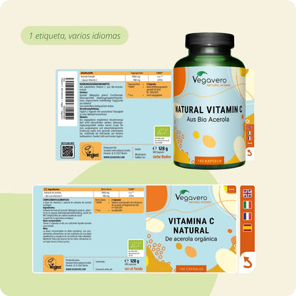 Vitamina C Natural Cápsulas Orgánico