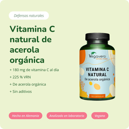 Vitamina C Natural Cápsulas Orgánico