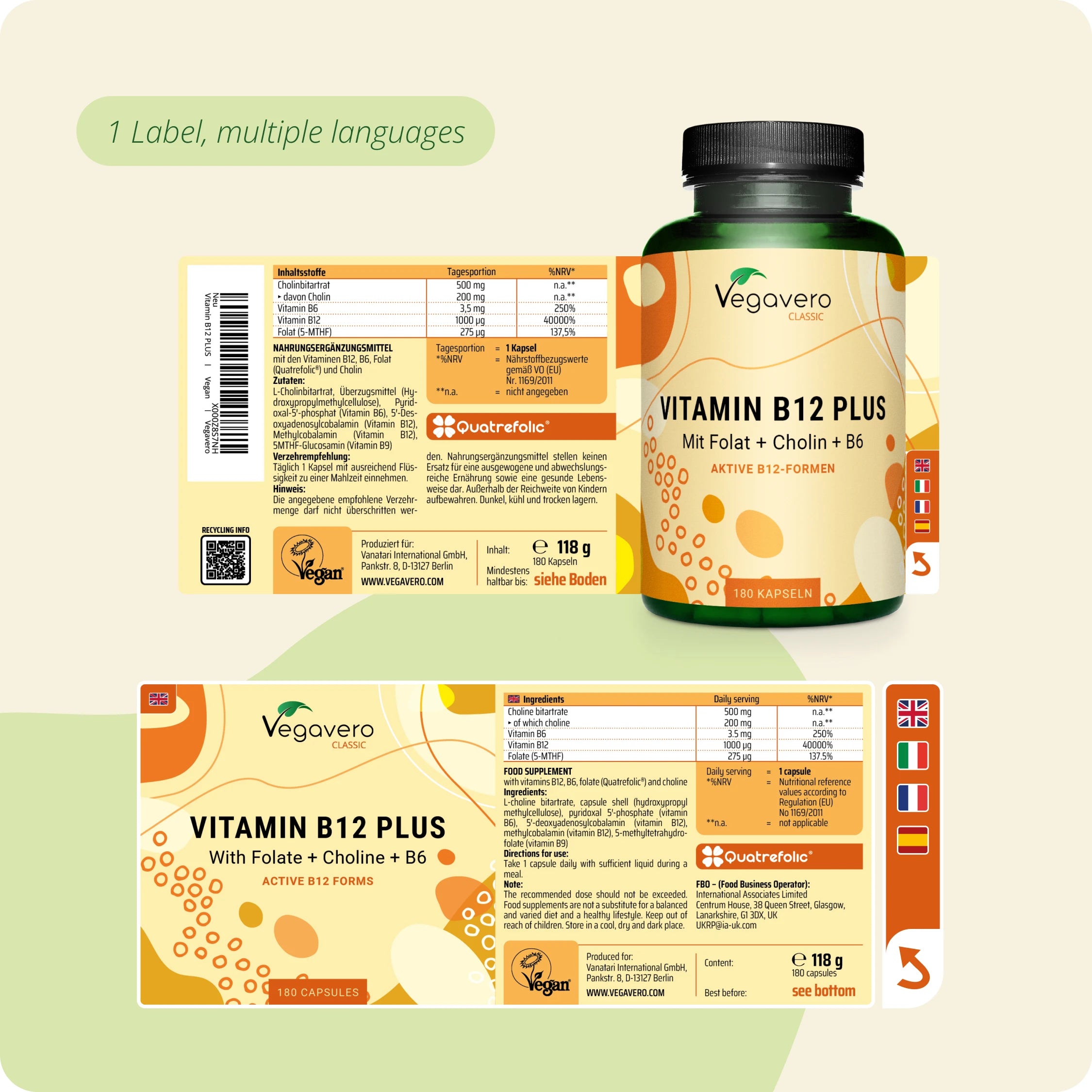 Vitamina B12 Plus Cápsulas