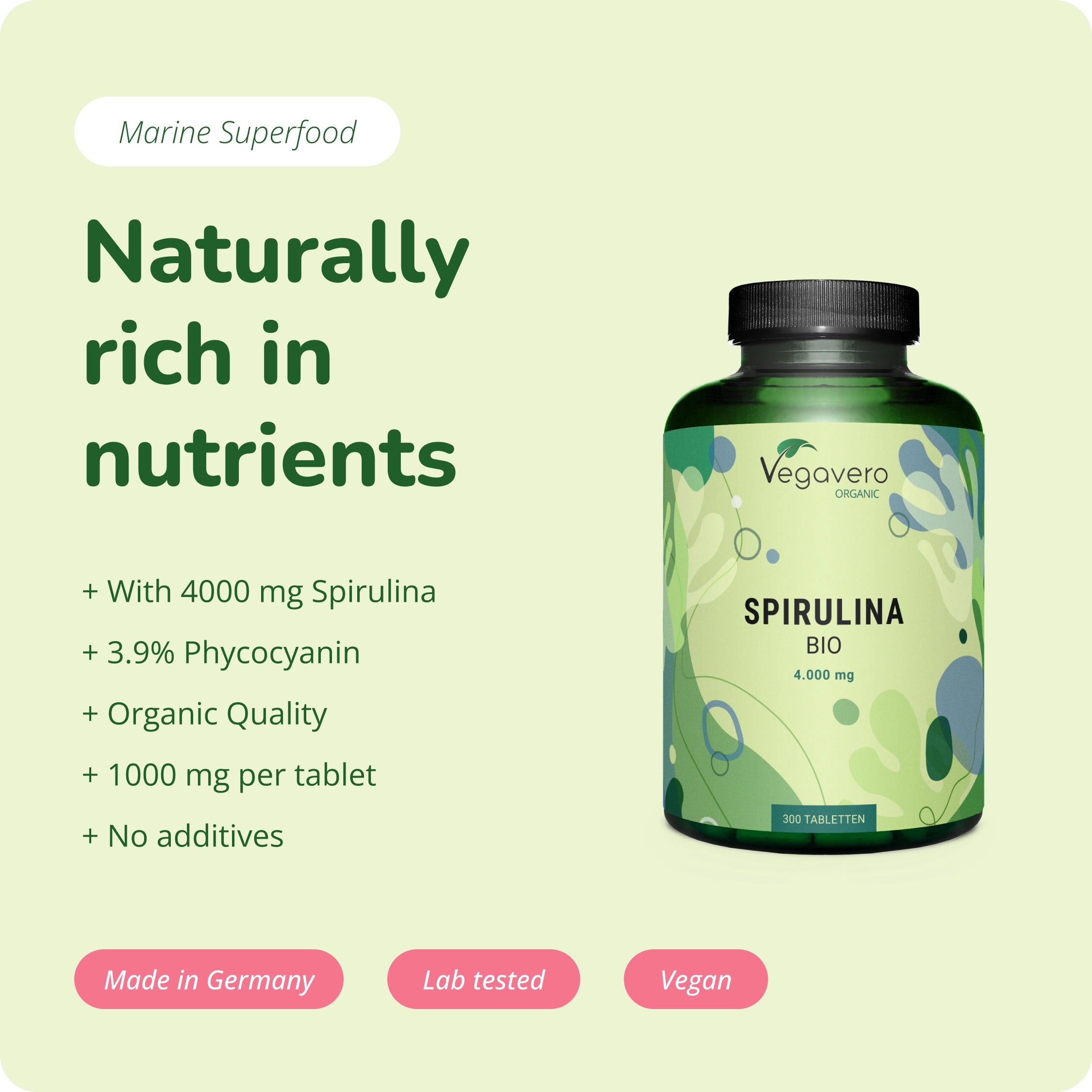 Spirulina Comprimidos Orgánico