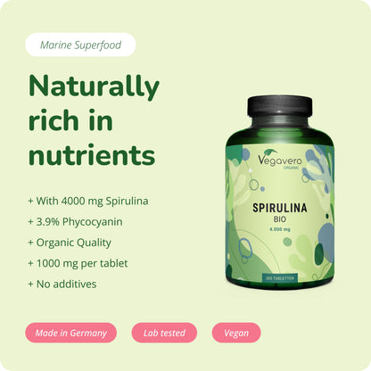 Spirulina Comprimidos Orgánico