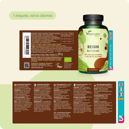 Reishi Extracto Cápsulas Orgánico