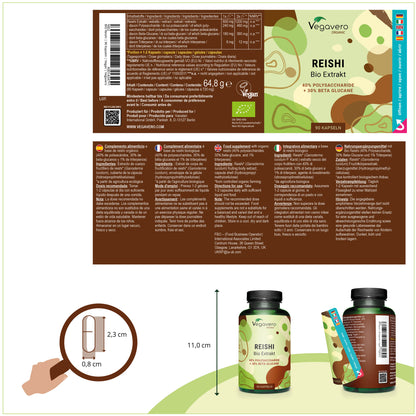 Reishi Extracto Cápsulas Orgánico