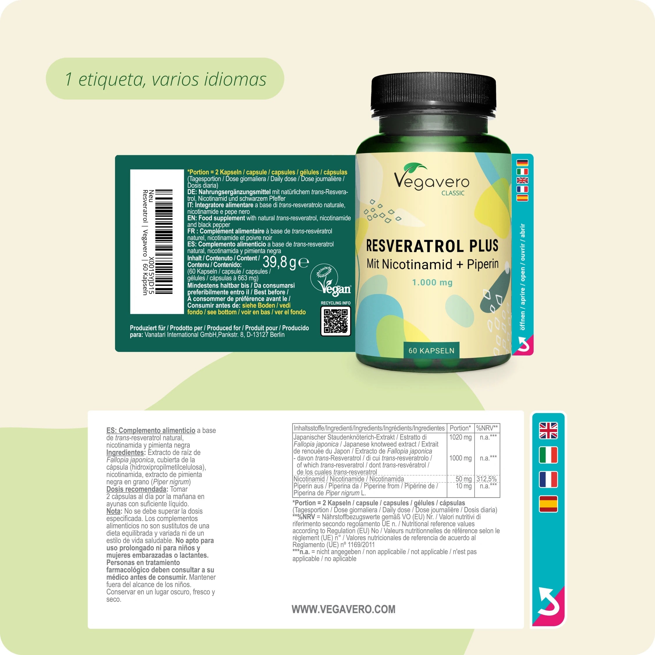 Resveratrol Plus Cápsulas