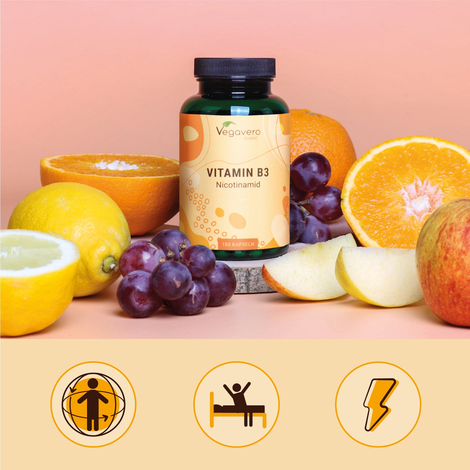 Vitamina B3 (Nicotinamida) Cápsulas