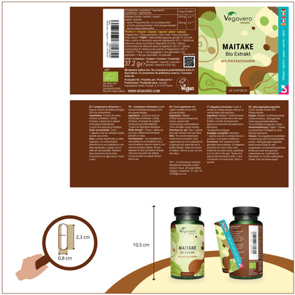 Maitake Extracto Cápsulas Orgánico