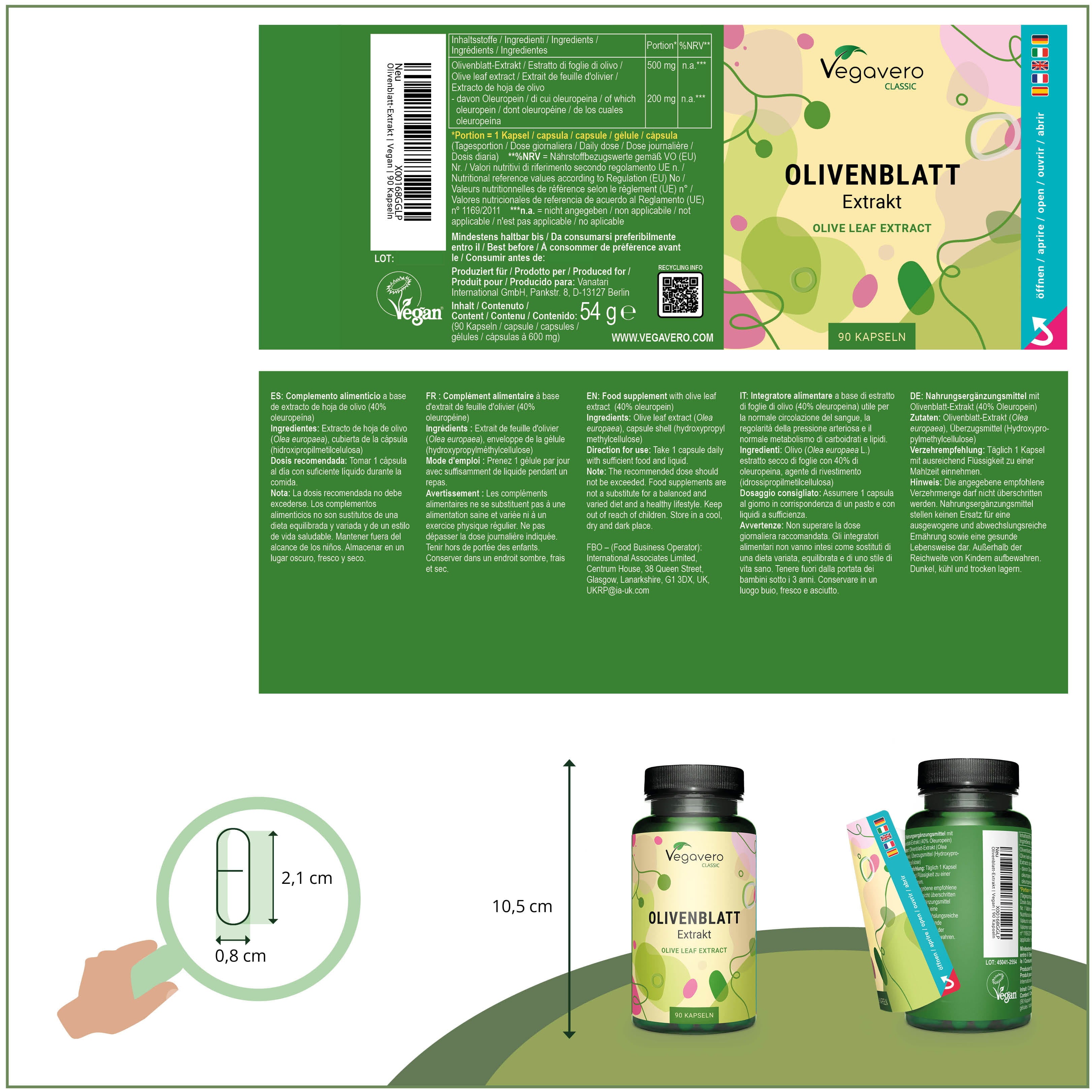 Hoja de Olivo Extracto Cápsulas