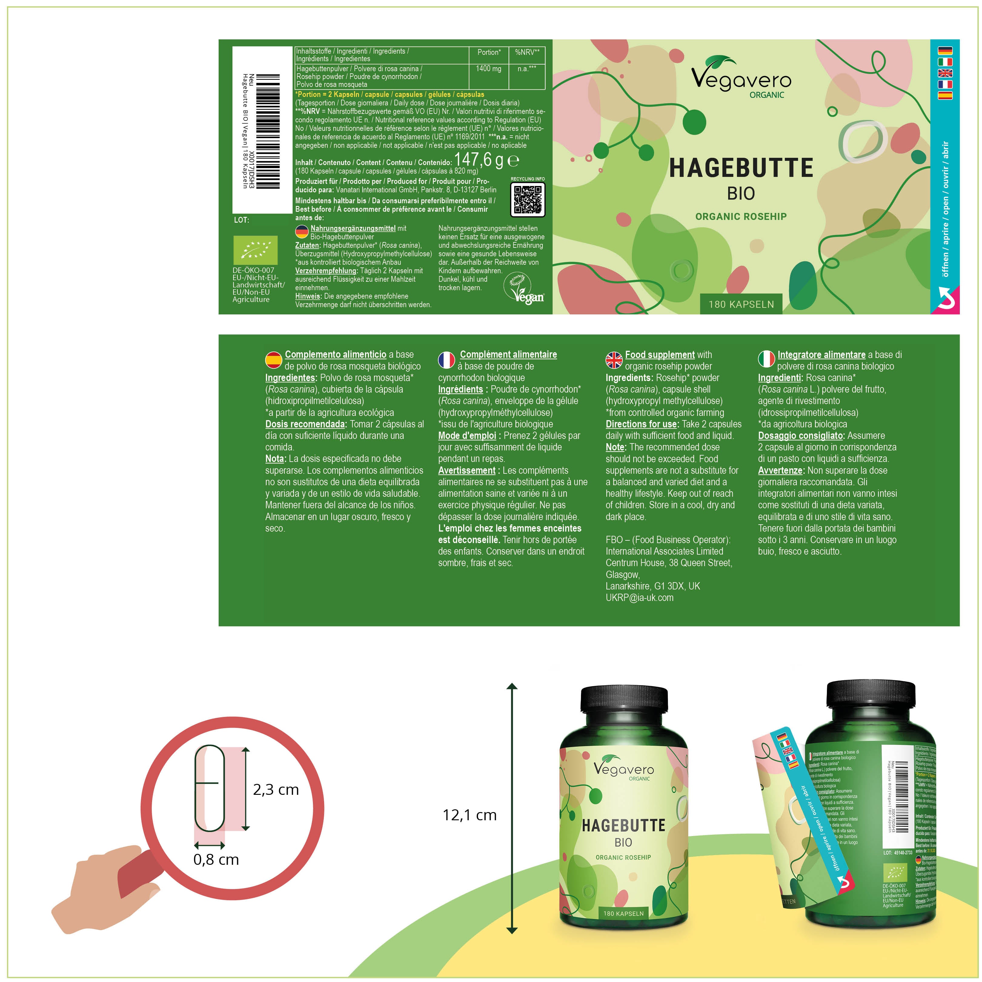 Escaramujo Cápsulas Orgánico