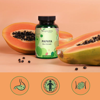 Papaya Extracto Cápsulas Orgánico