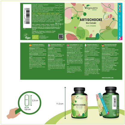 Alcachofa Extracto Cápsulas Orgánico