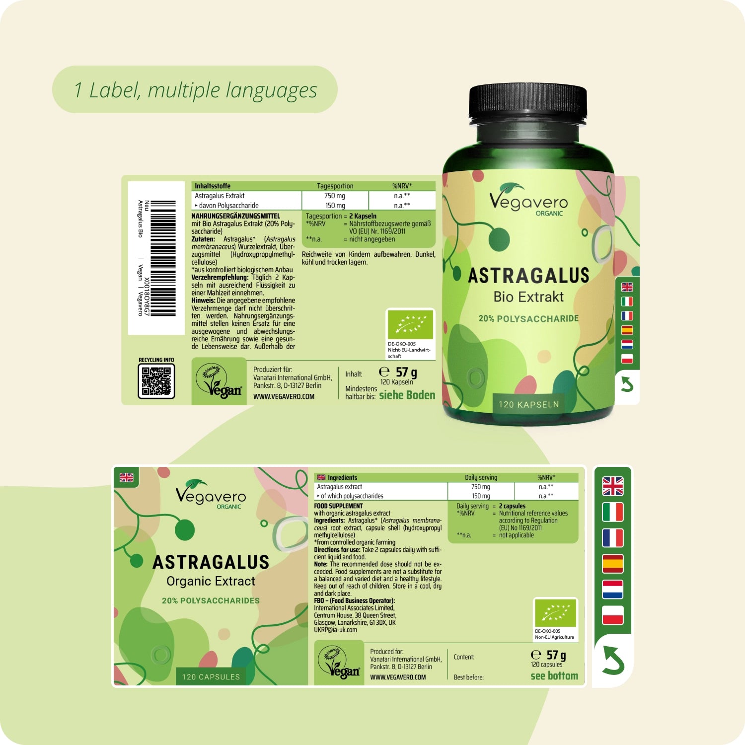 Astrágalo Extracto Cápsulas Orgánico